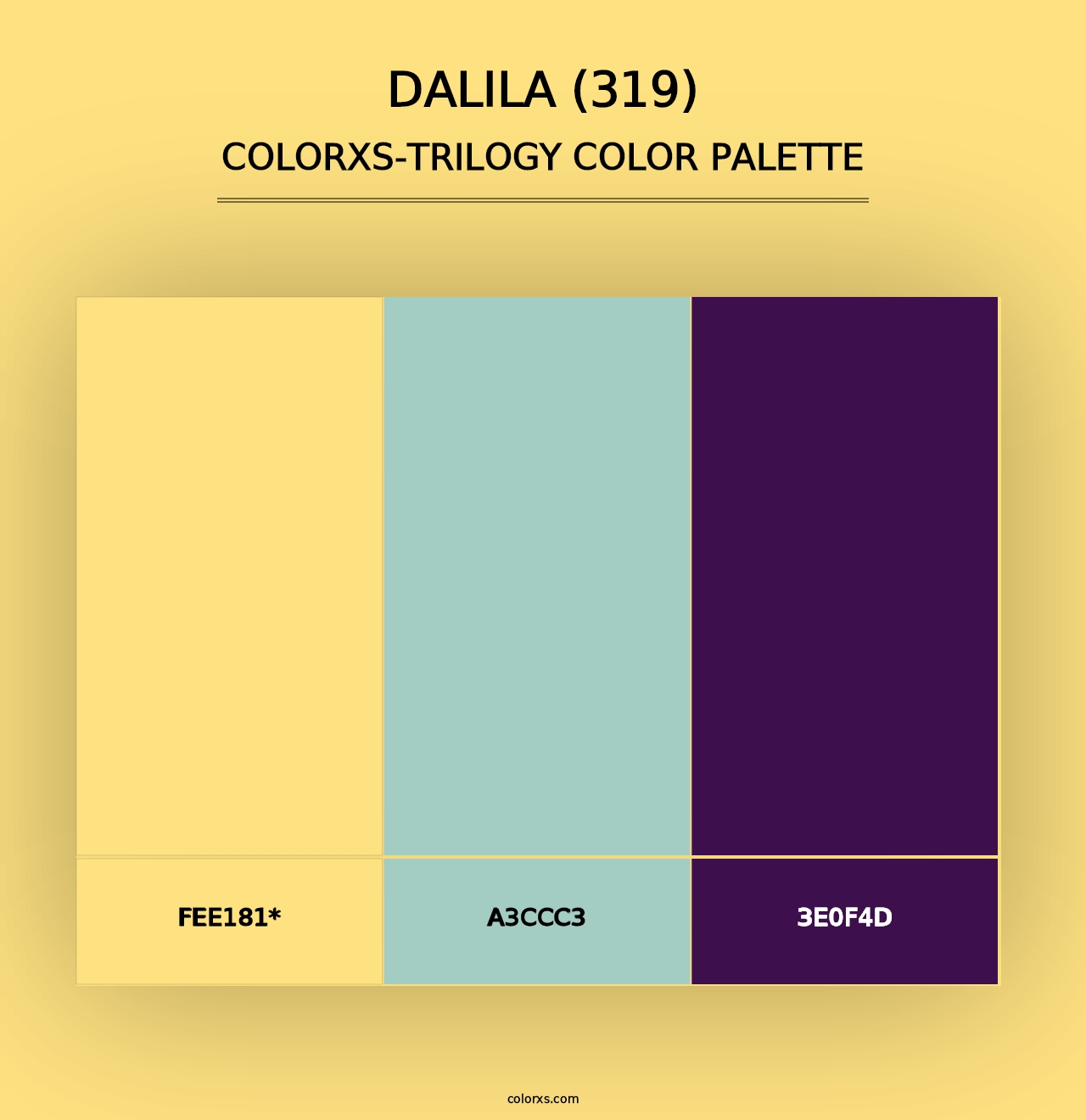 Dalila (319) - Colorxs Trilogy Palette