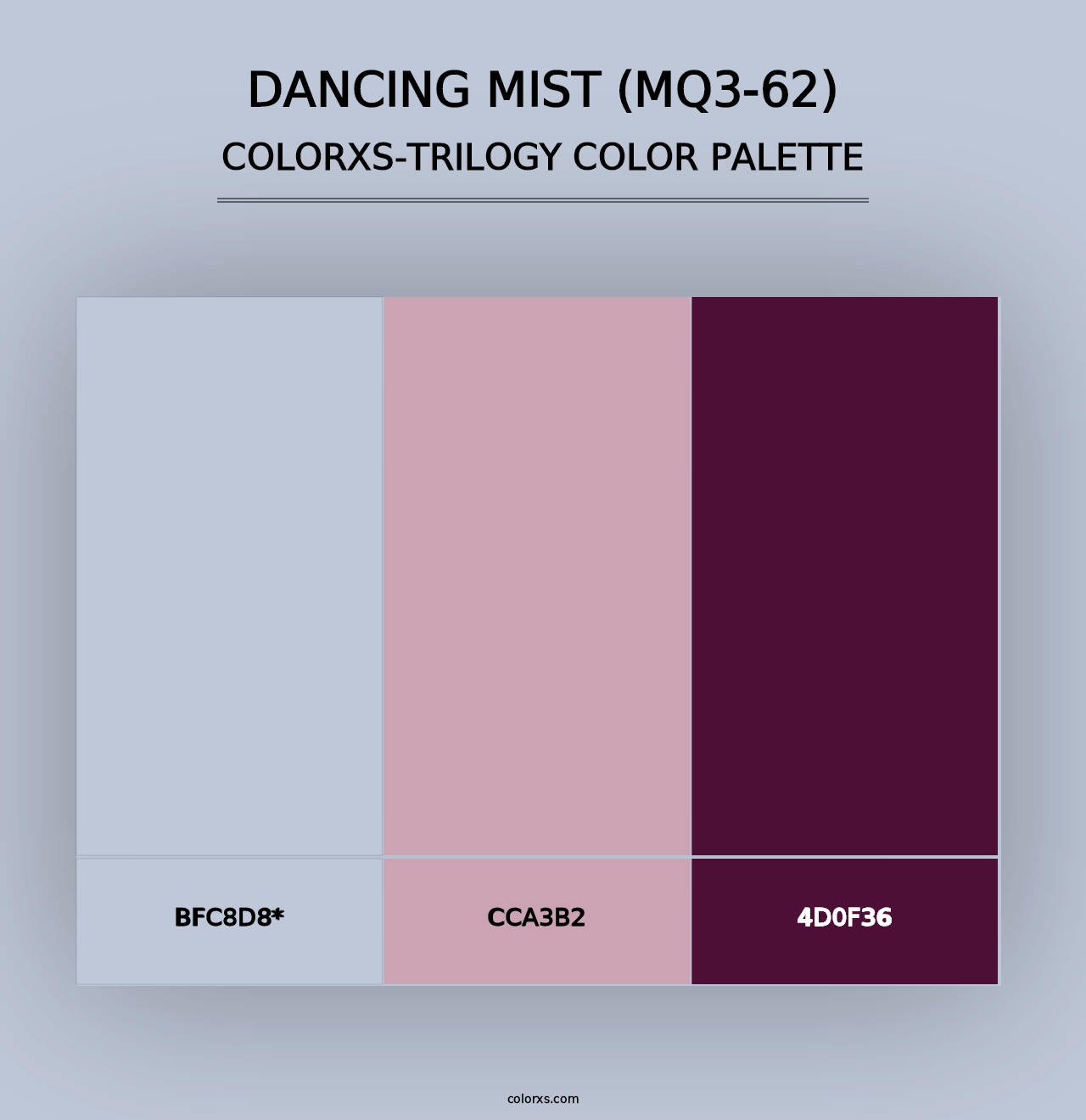 Dancing Mist (MQ3-62) - Colorxs Trilogy Palette