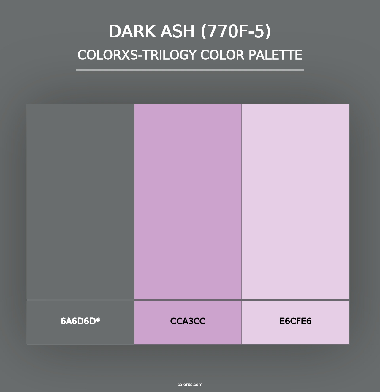 Dark Ash (770F-5) - Colorxs Trilogy Palette