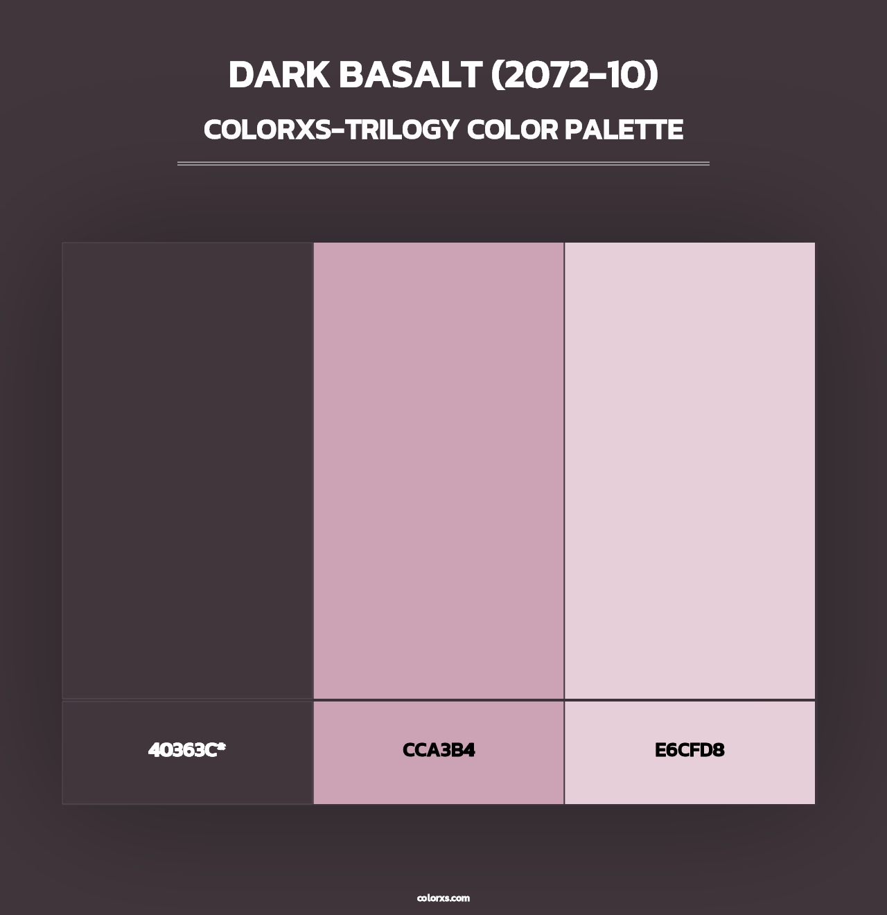 Dark Basalt (2072-10) - Colorxs Trilogy Palette