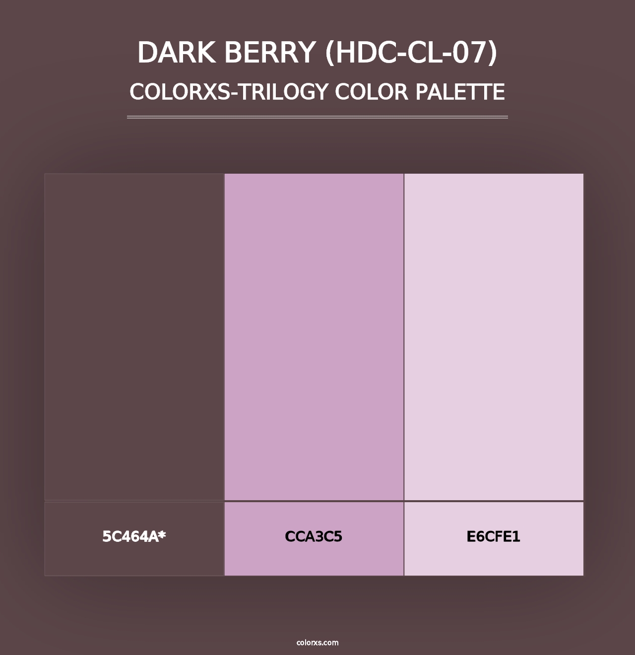 Dark Berry (HDC-CL-07) - Colorxs Trilogy Palette