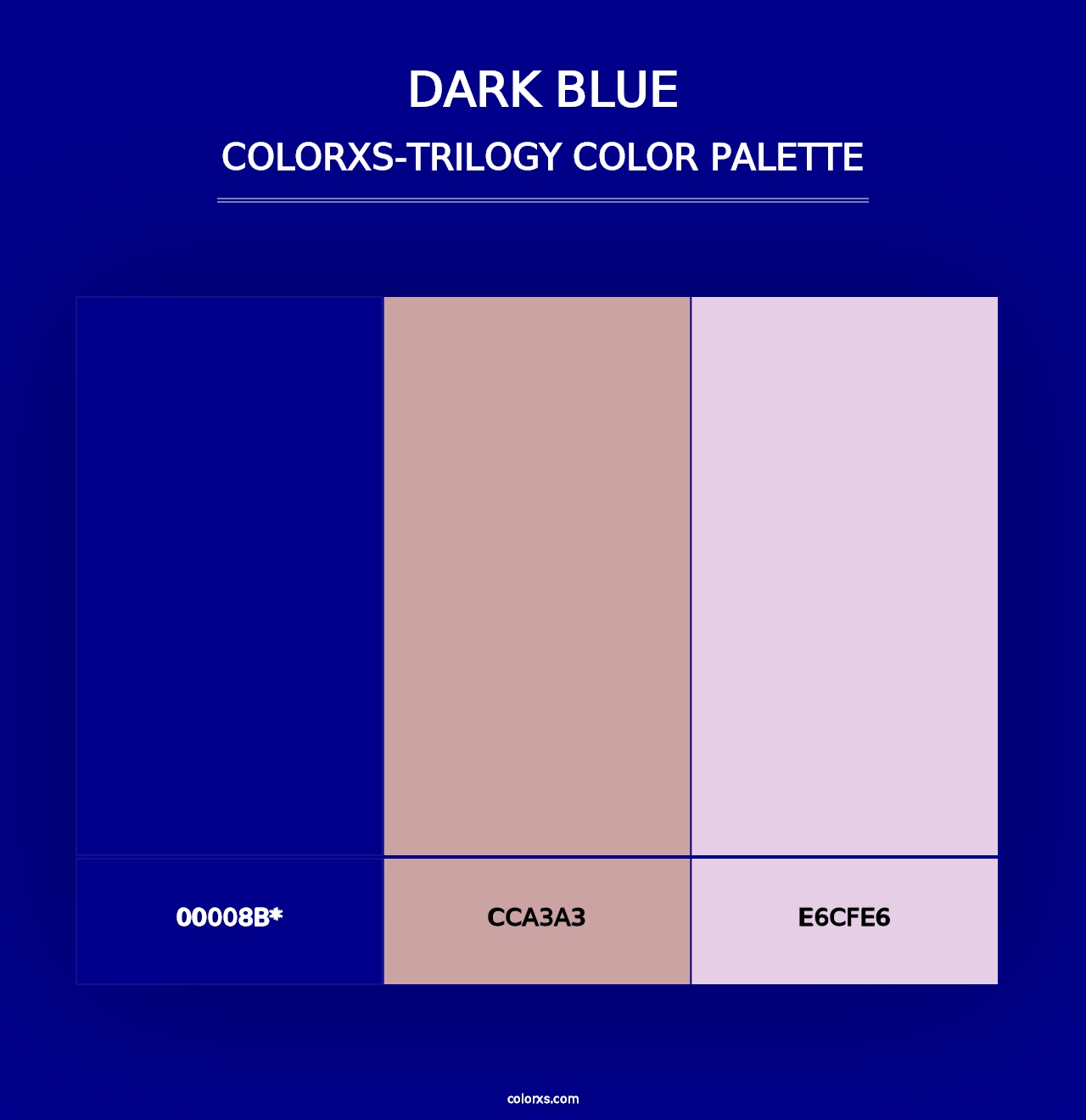 Dark Blue - Colorxs Trilogy Palette