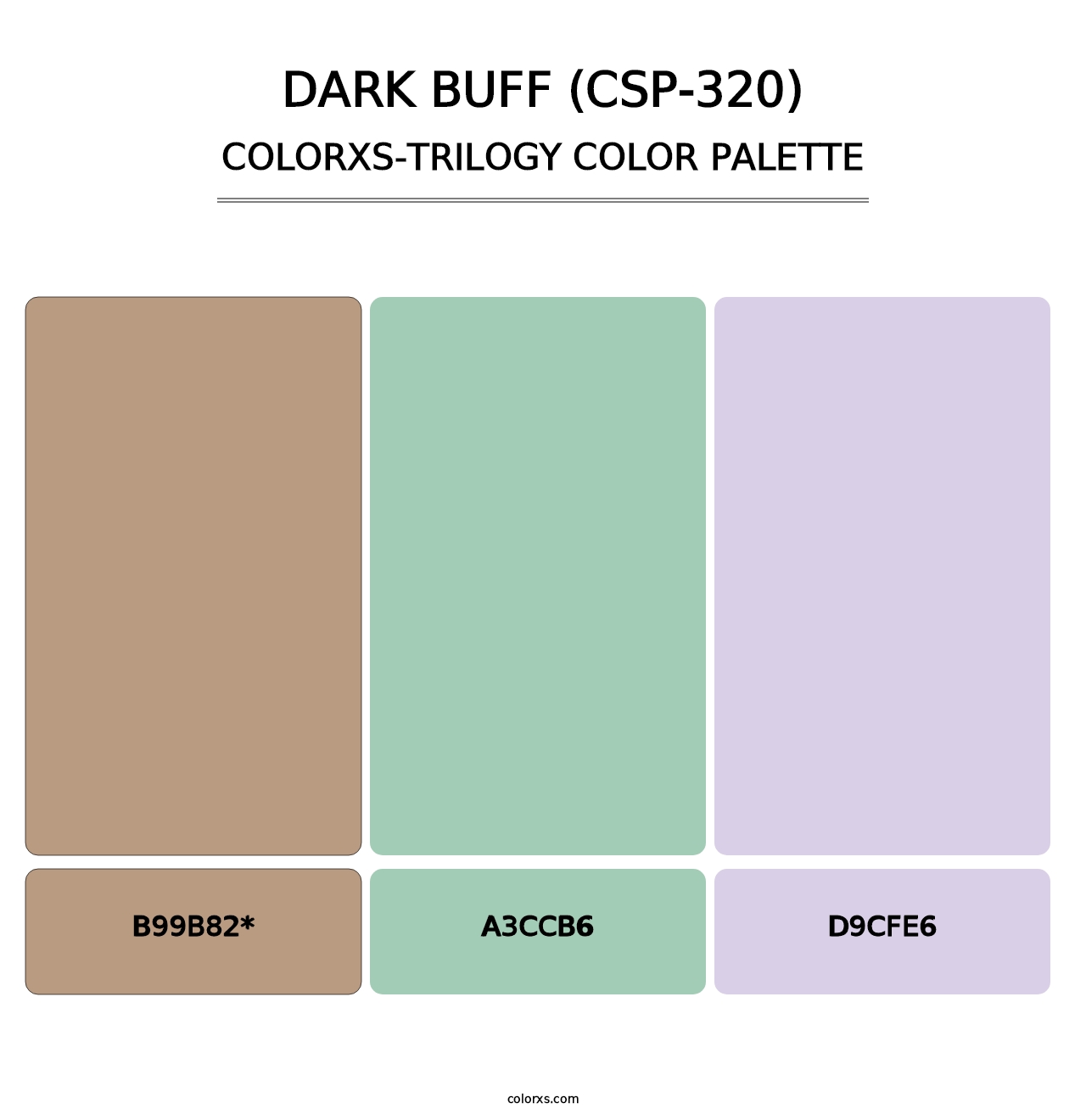 Dark Buff (CSP-320) - Colorxs Trilogy Palette