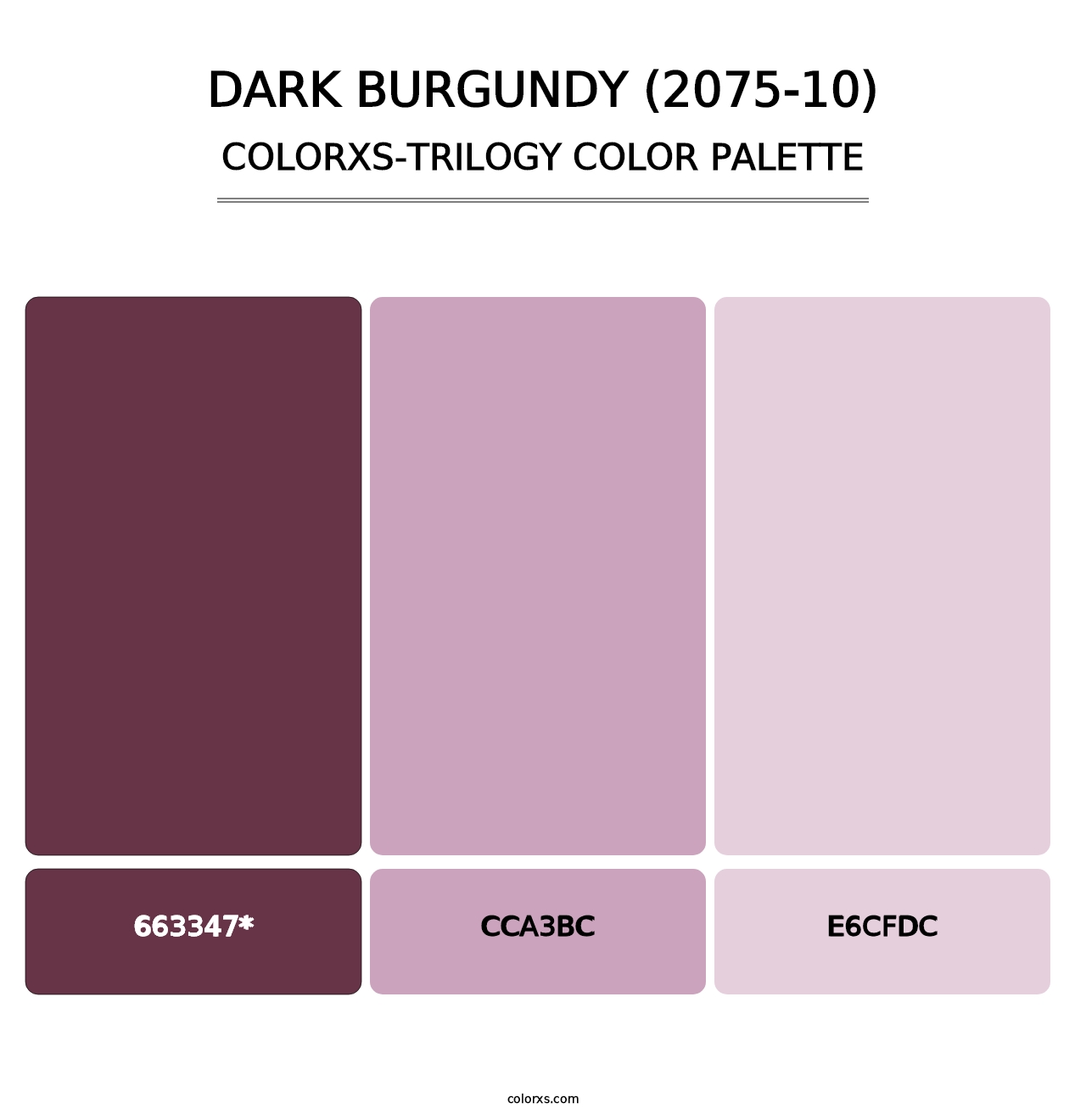 Dark Burgundy (2075-10) - Colorxs Trilogy Palette