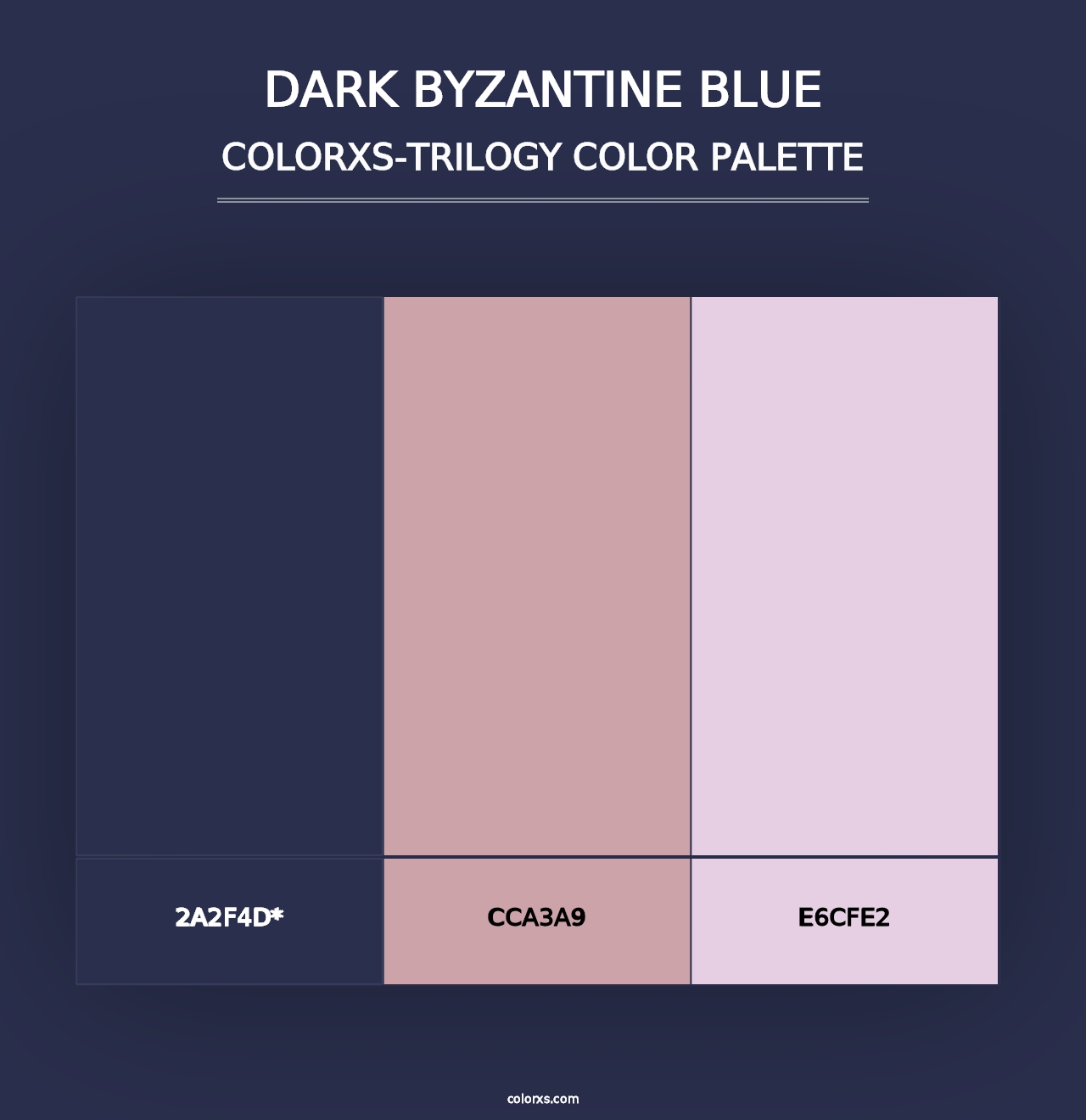 Dark Byzantine Blue - Colorxs Trilogy Palette