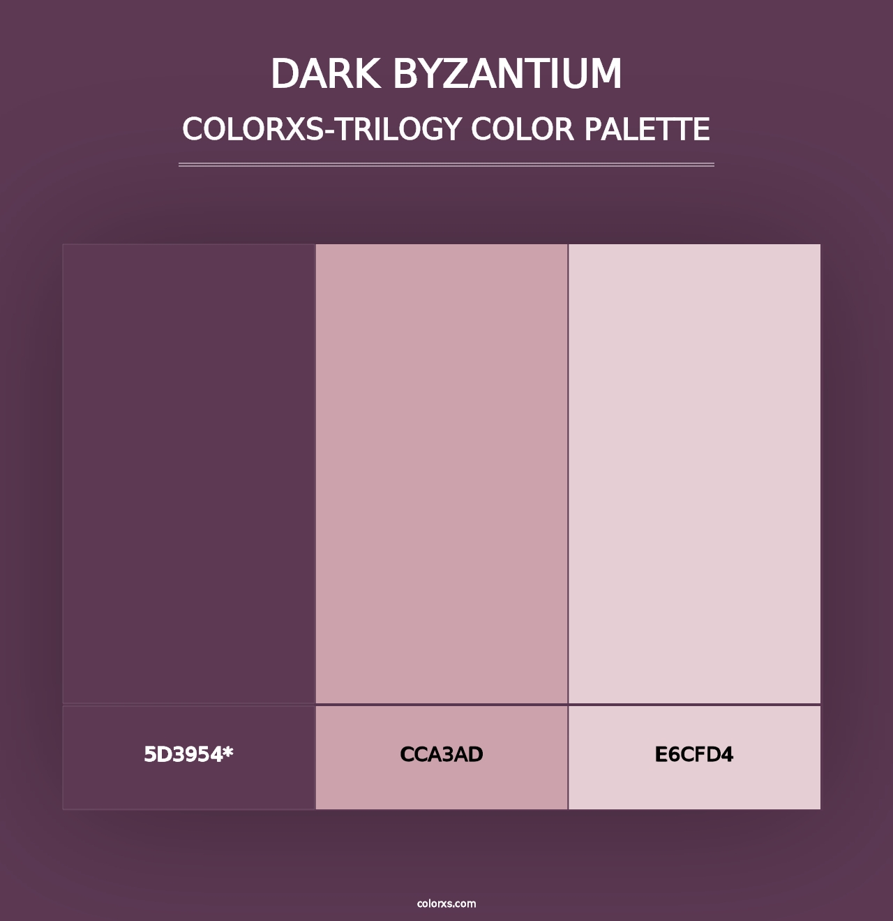 Dark Byzantium - Colorxs Trilogy Palette