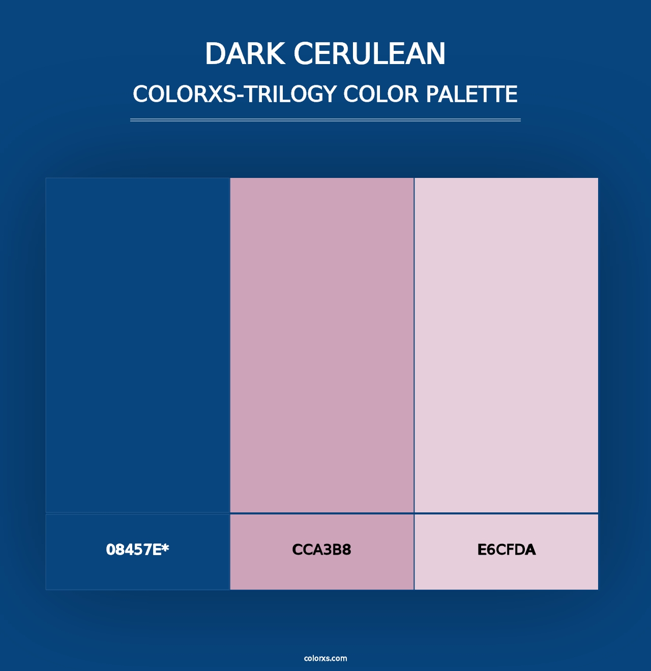 Dark Cerulean - Colorxs Trilogy Palette