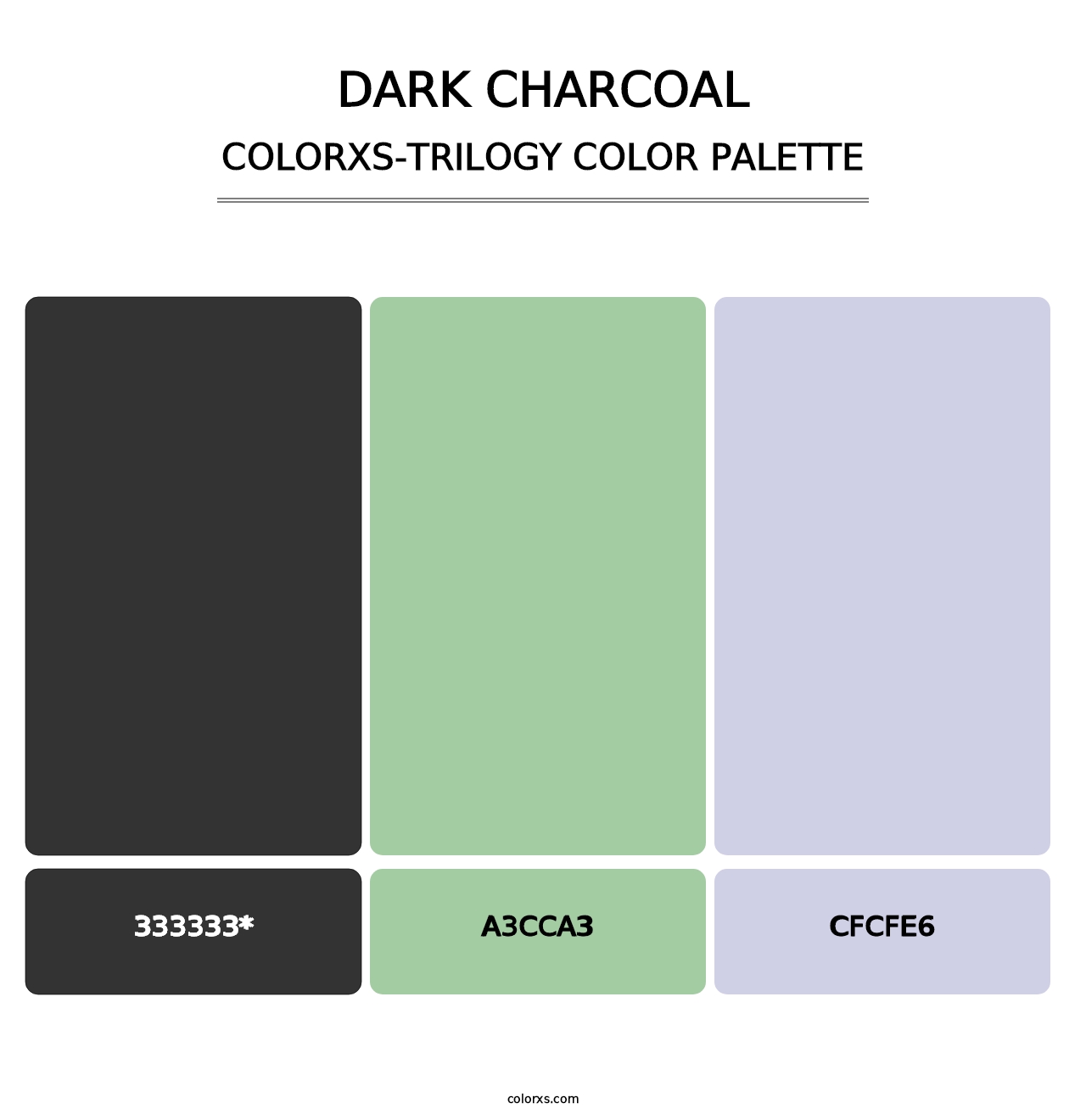 Dark Charcoal - Colorxs Trilogy Palette