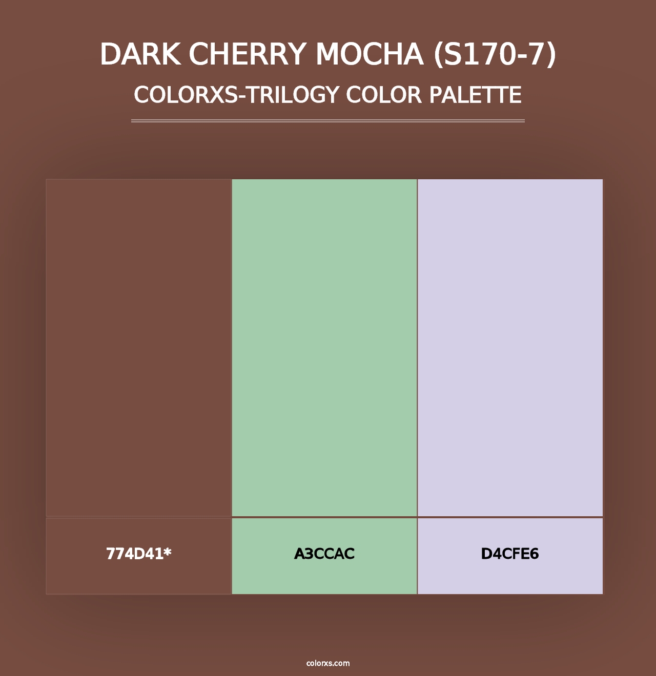 Dark Cherry Mocha (S170-7) - Colorxs Trilogy Palette