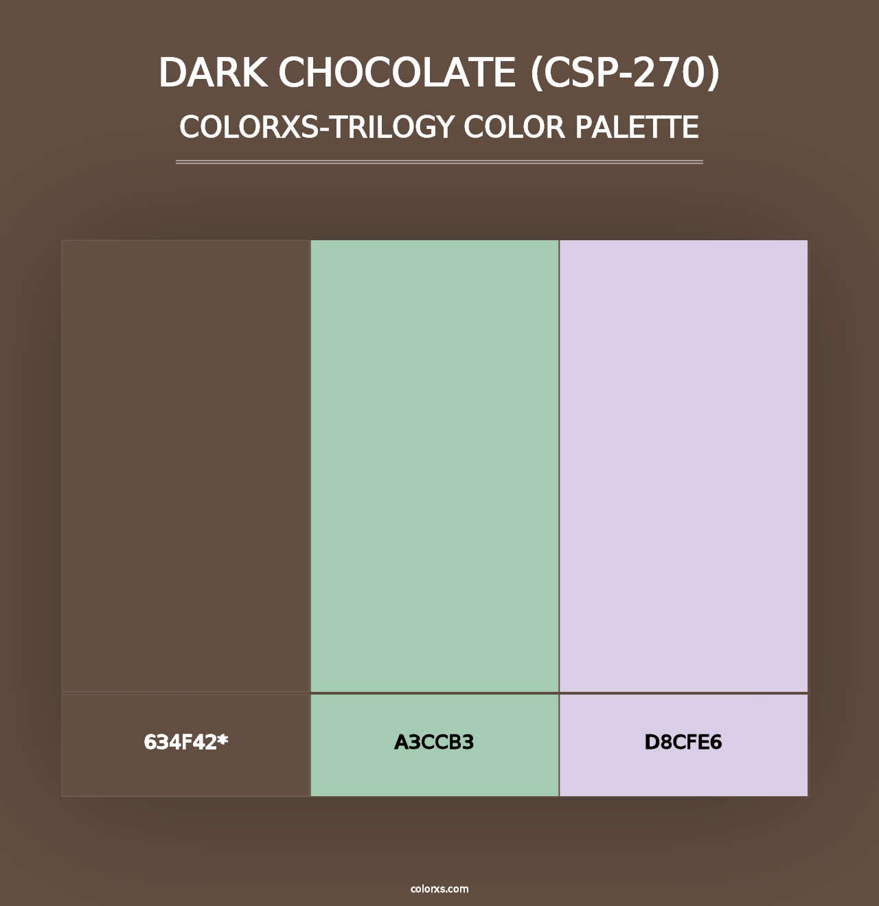 Dark Chocolate (CSP-270) - Colorxs Trilogy Palette