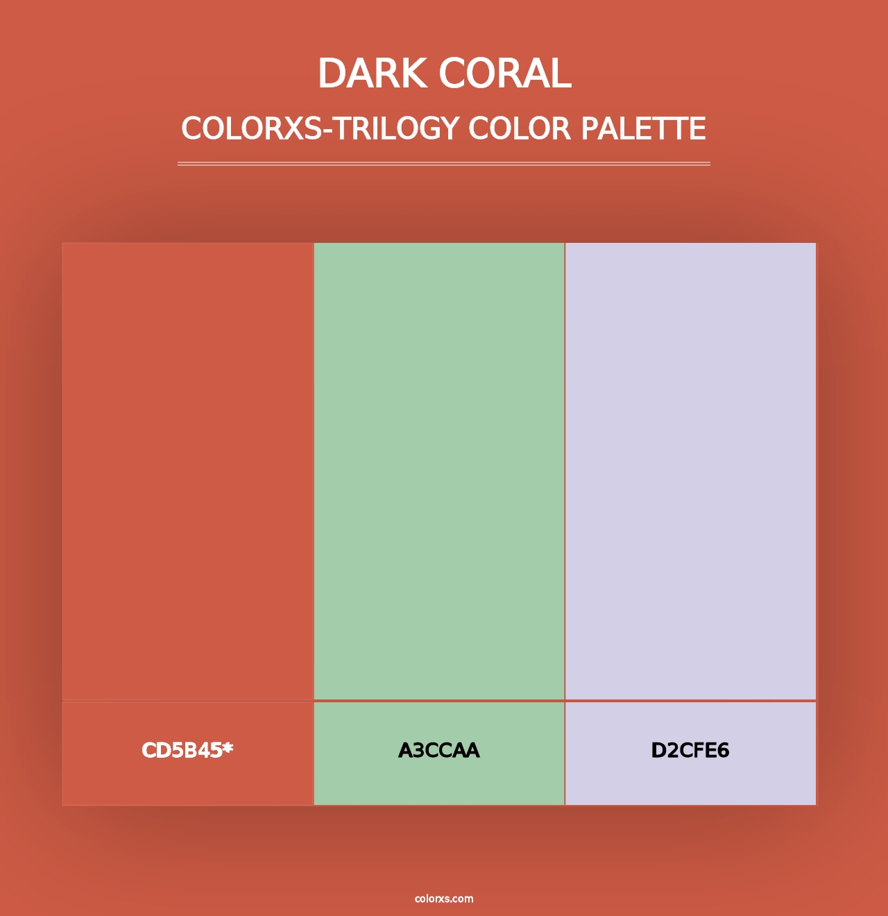 Dark Coral - Colorxs Trilogy Palette