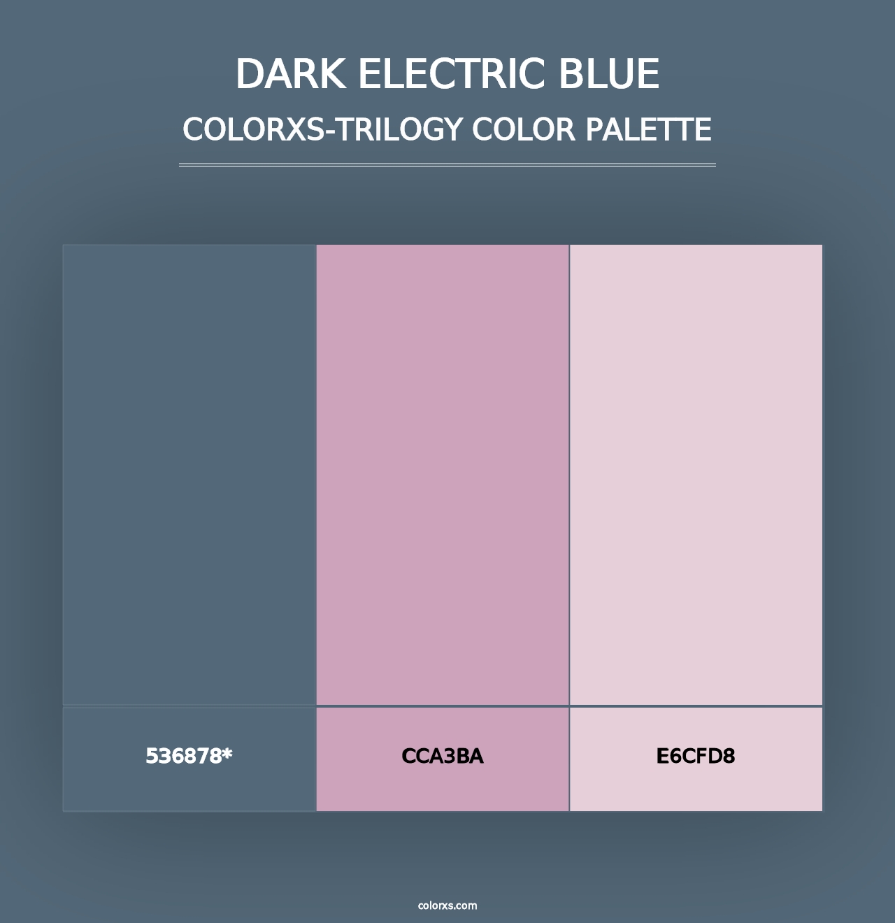 Dark Electric Blue - Colorxs Trilogy Palette