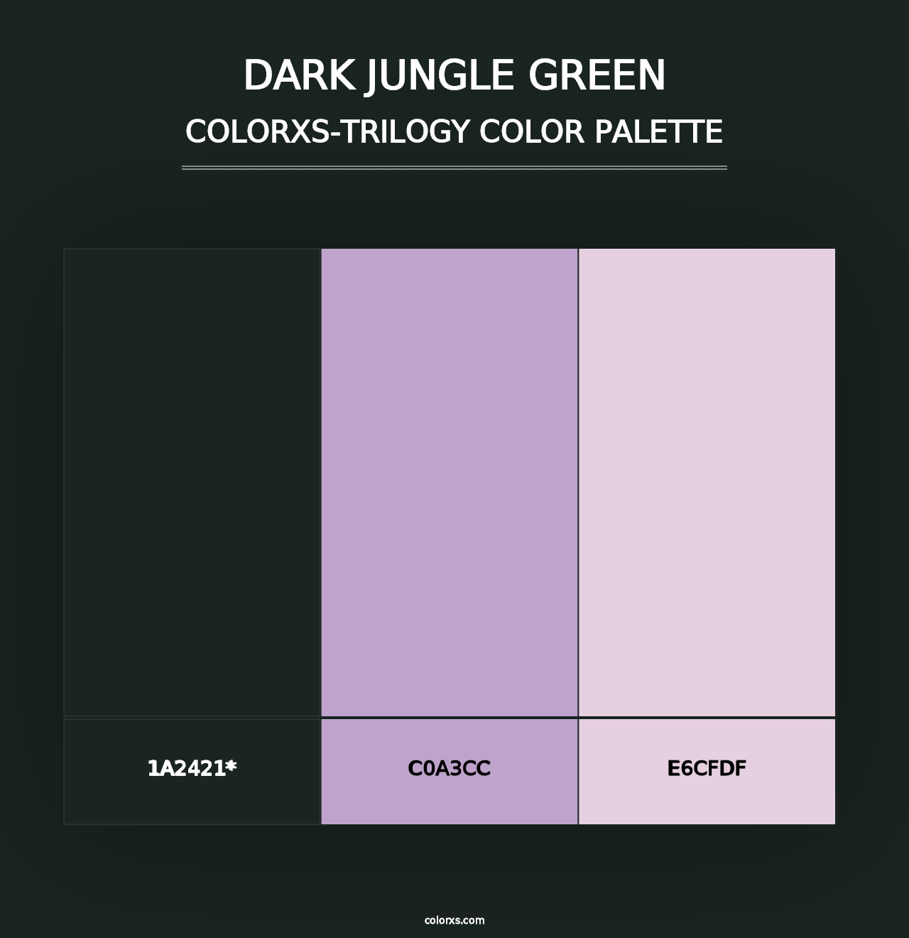 Dark Jungle Green - Colorxs Trilogy Palette