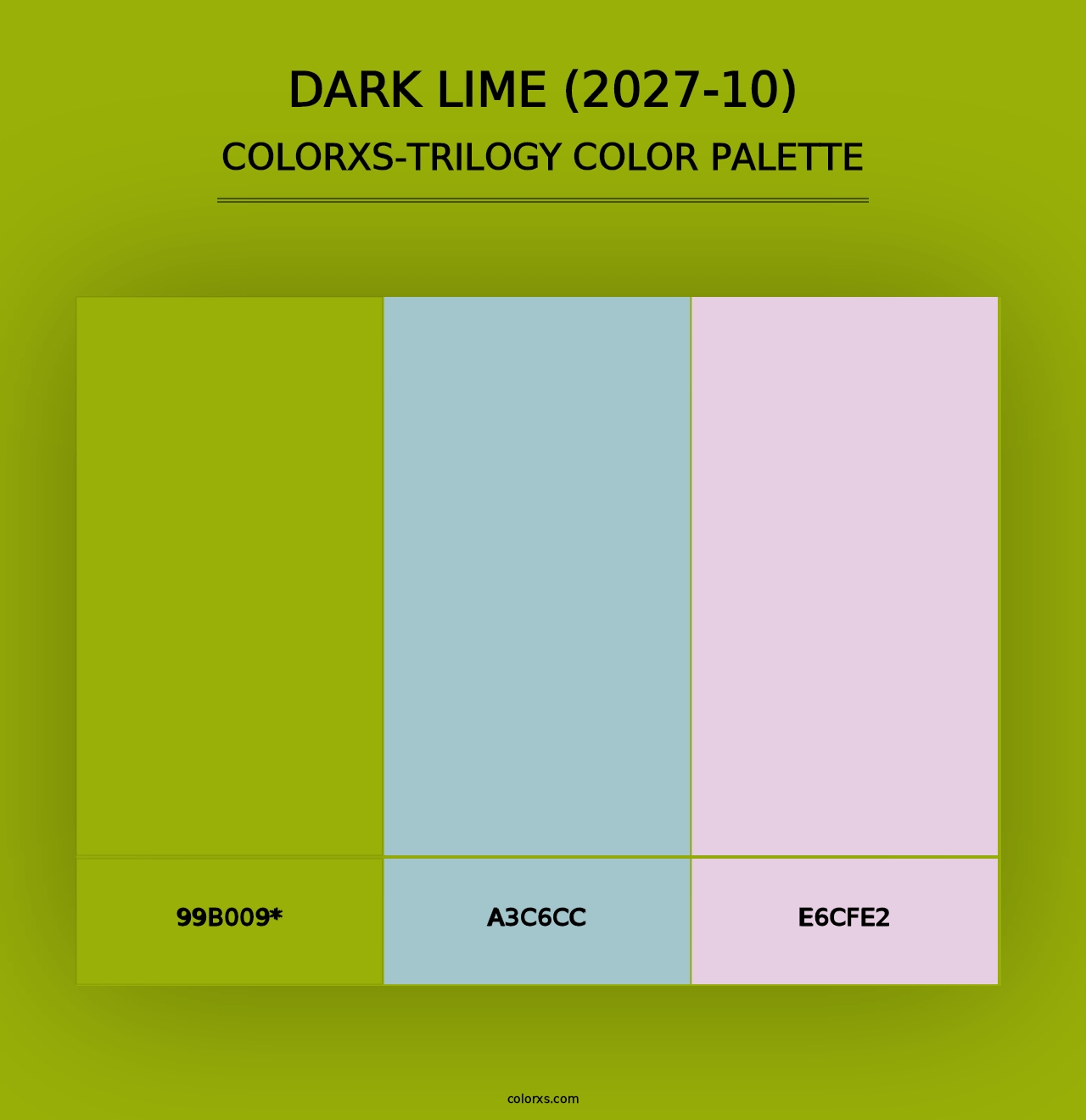 Dark Lime (2027-10) - Colorxs Trilogy Palette