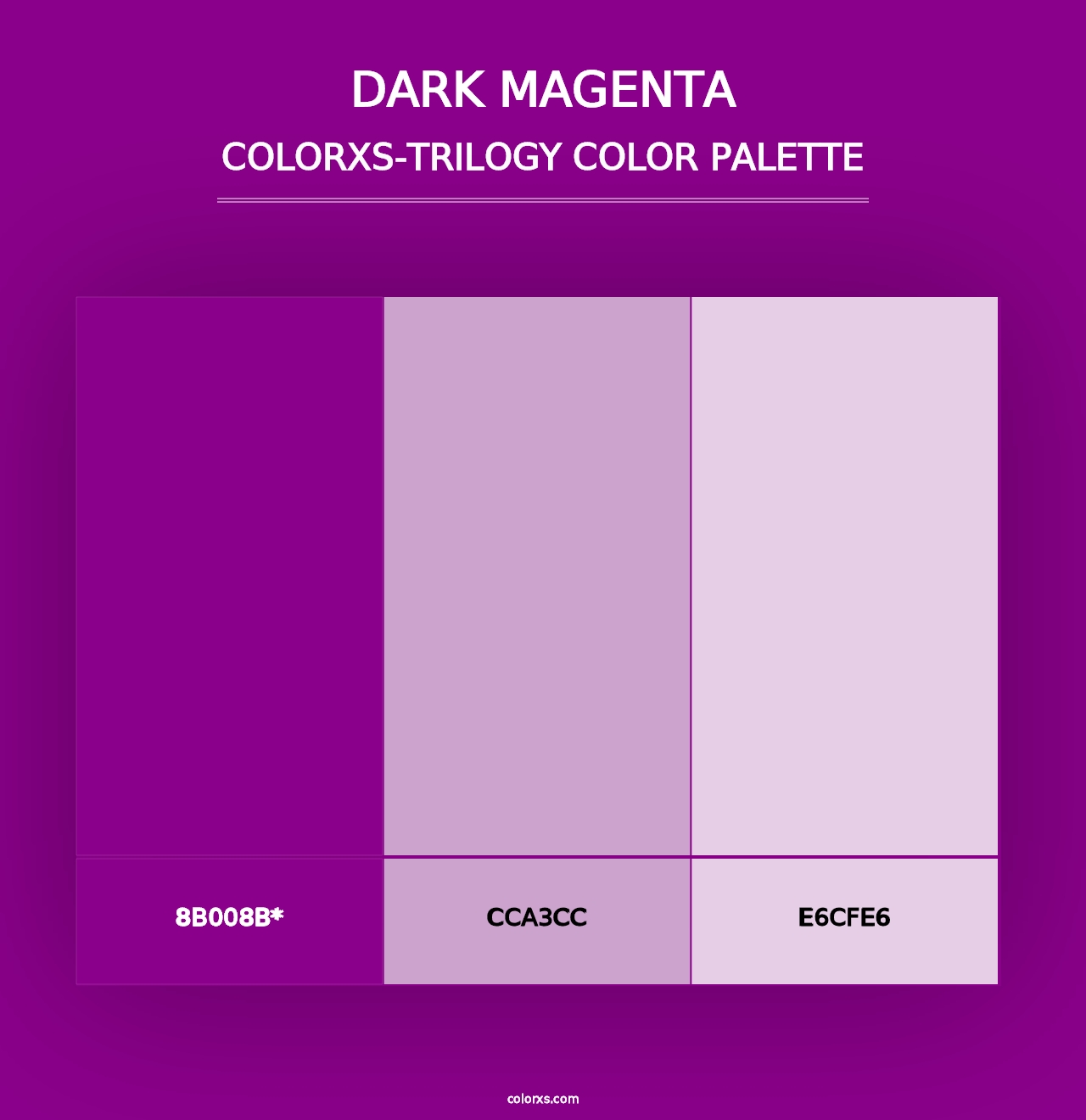 Dark Magenta - Colorxs Trilogy Palette