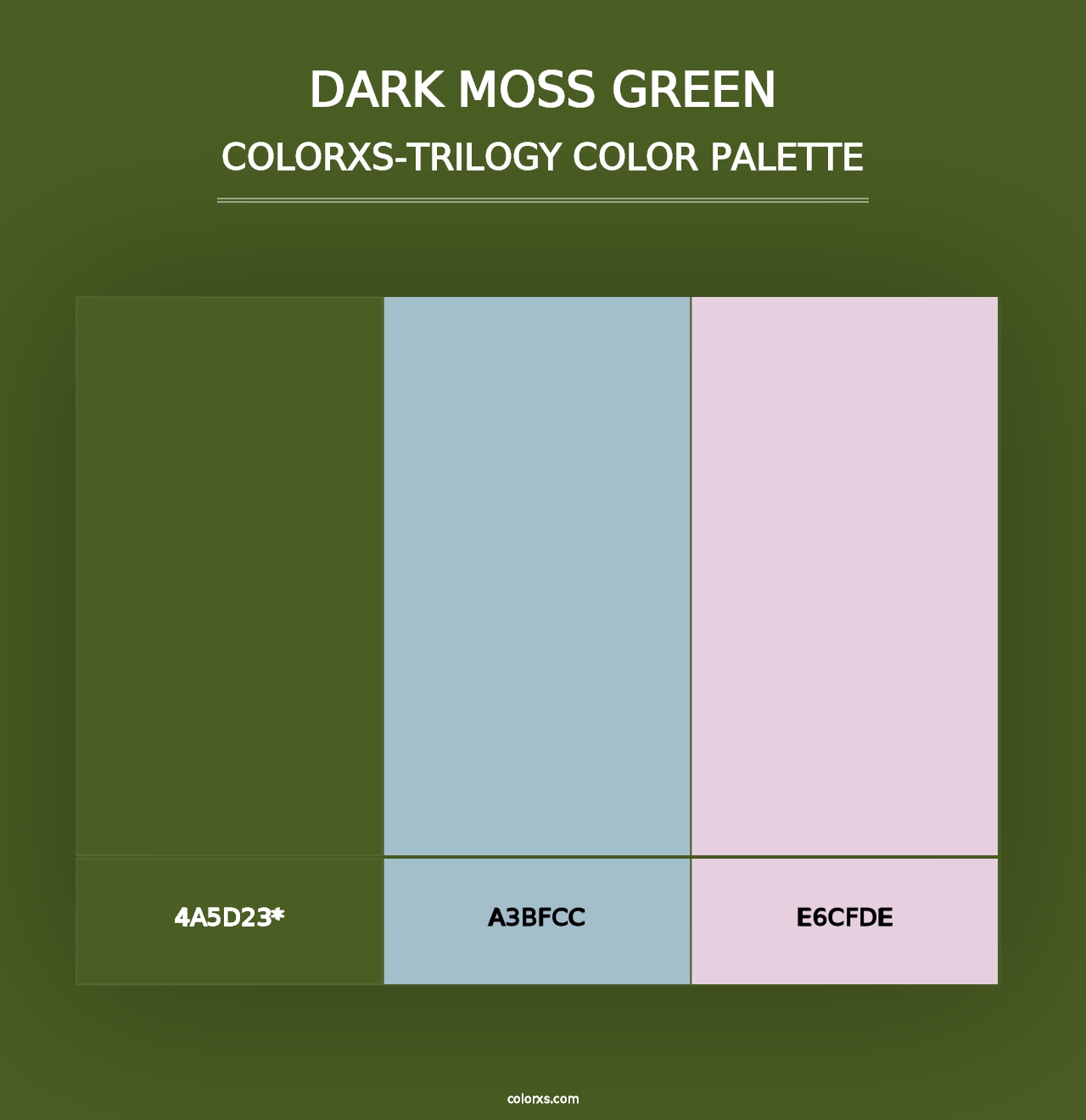 Dark Moss Green - Colorxs Trilogy Palette