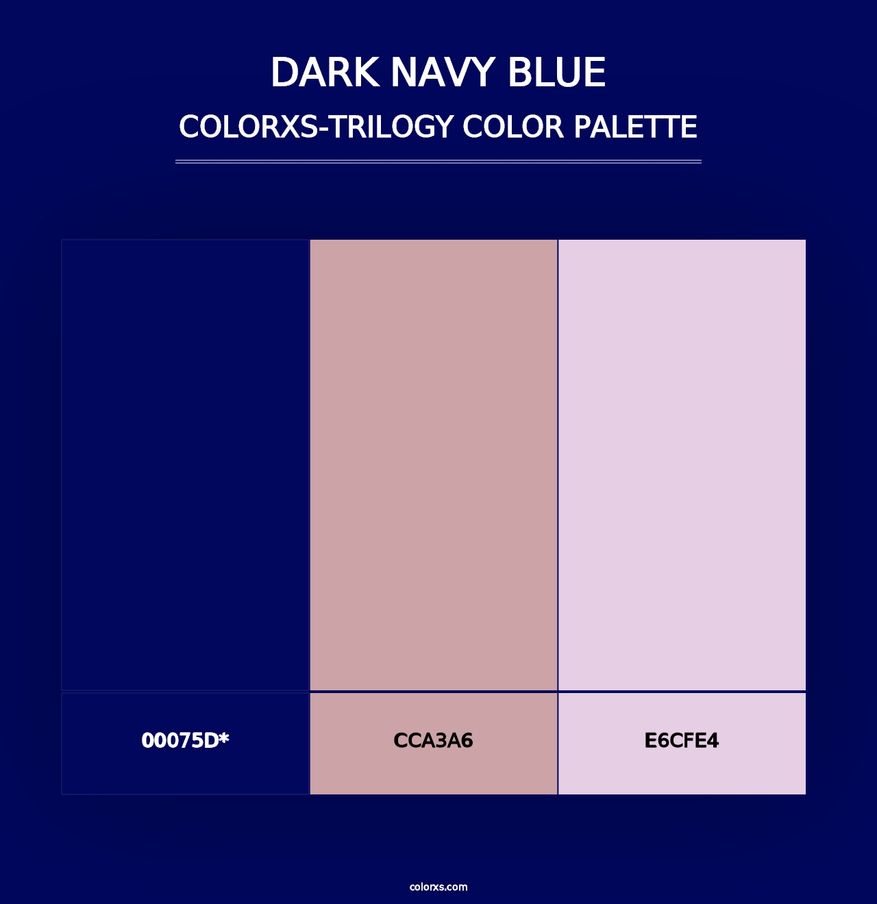 Dark Navy Blue - Colorxs Trilogy Palette