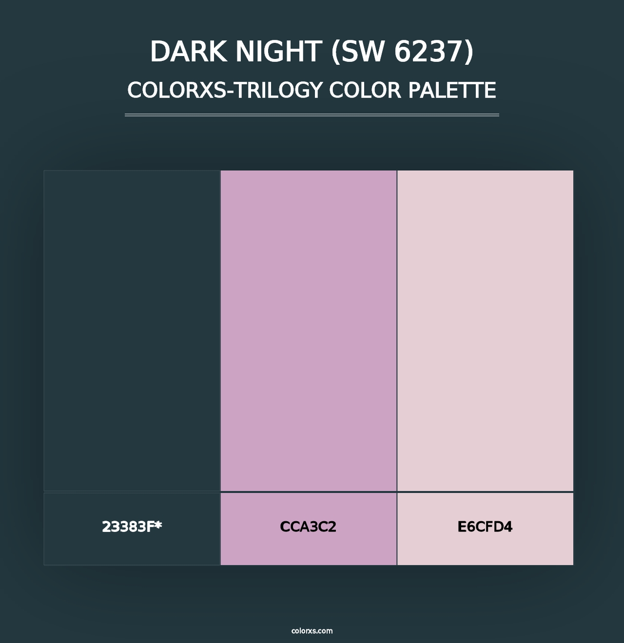 Dark Night (SW 6237) - Colorxs Trilogy Palette