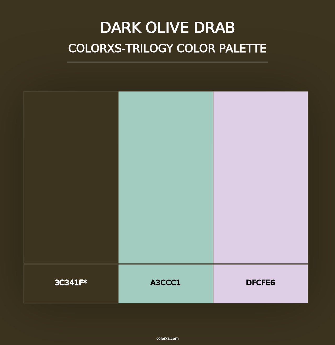 Dark Olive Drab - Colorxs Trilogy Palette