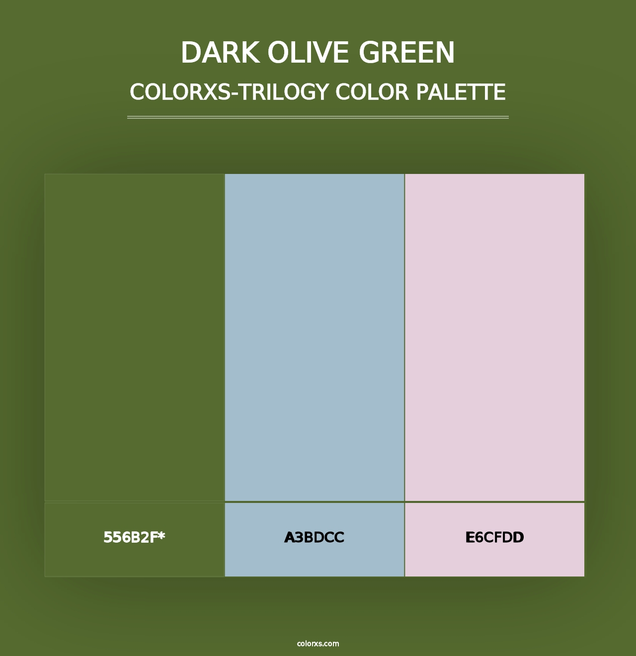 Dark Olive Green - Colorxs Trilogy Palette