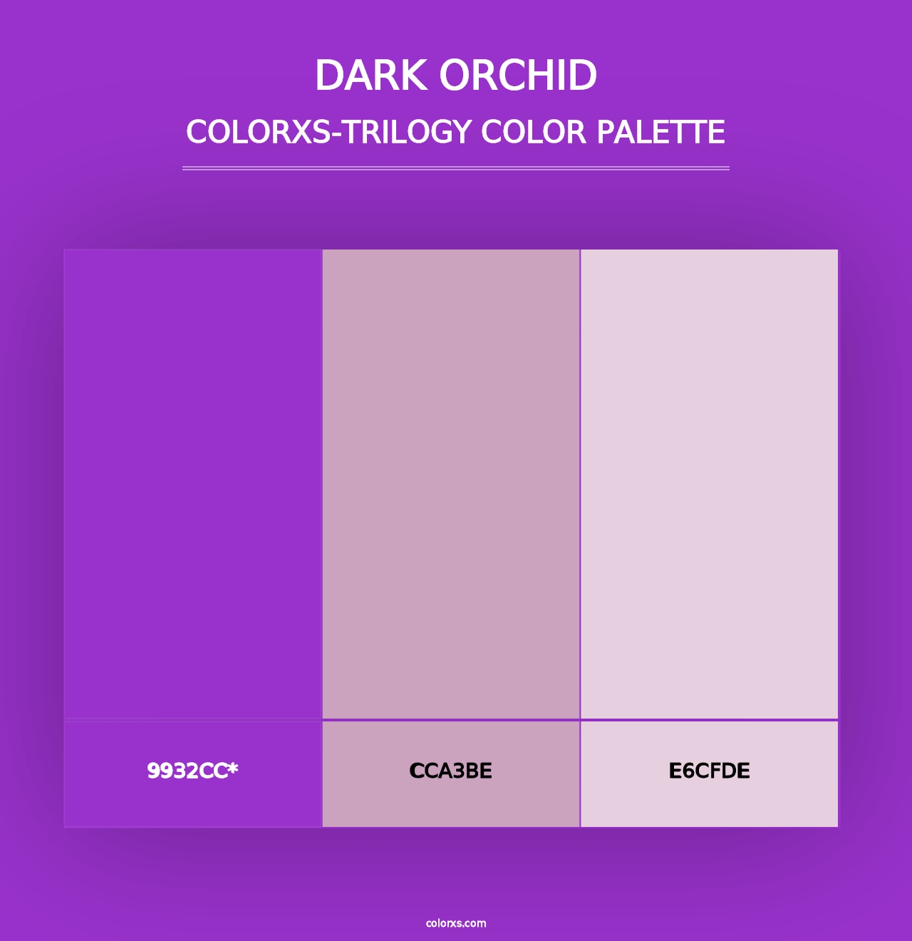 Dark Orchid - Colorxs Trilogy Palette