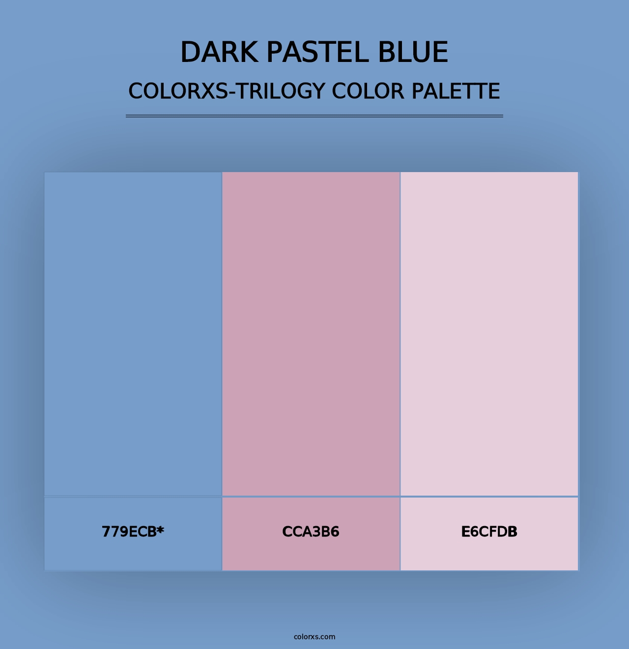 Dark Pastel Blue - Colorxs Trilogy Palette