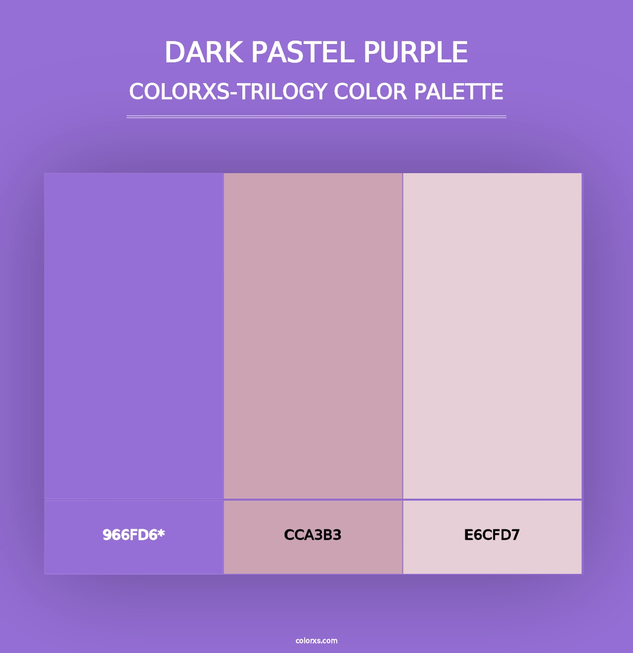 Dark Pastel Purple - Colorxs Trilogy Palette