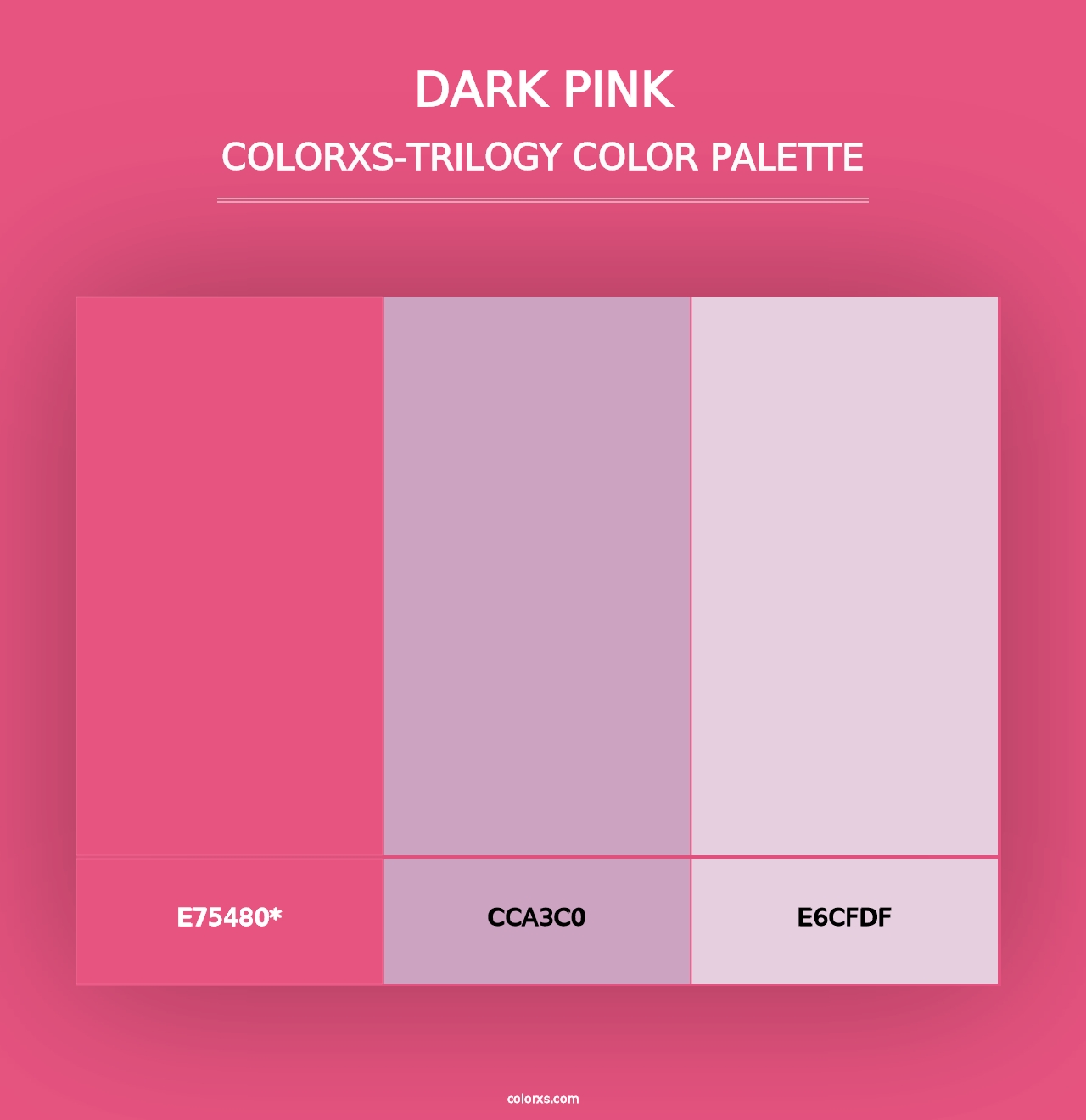 Dark Pink - Colorxs Trilogy Palette