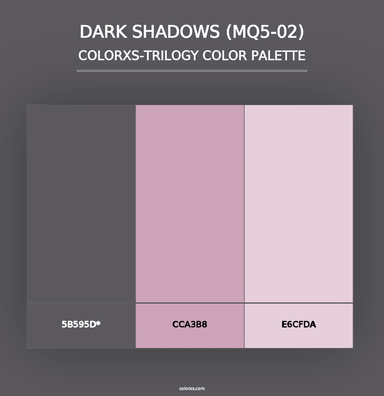 Dark Shadows (MQ5-02) - Colorxs Trilogy Palette