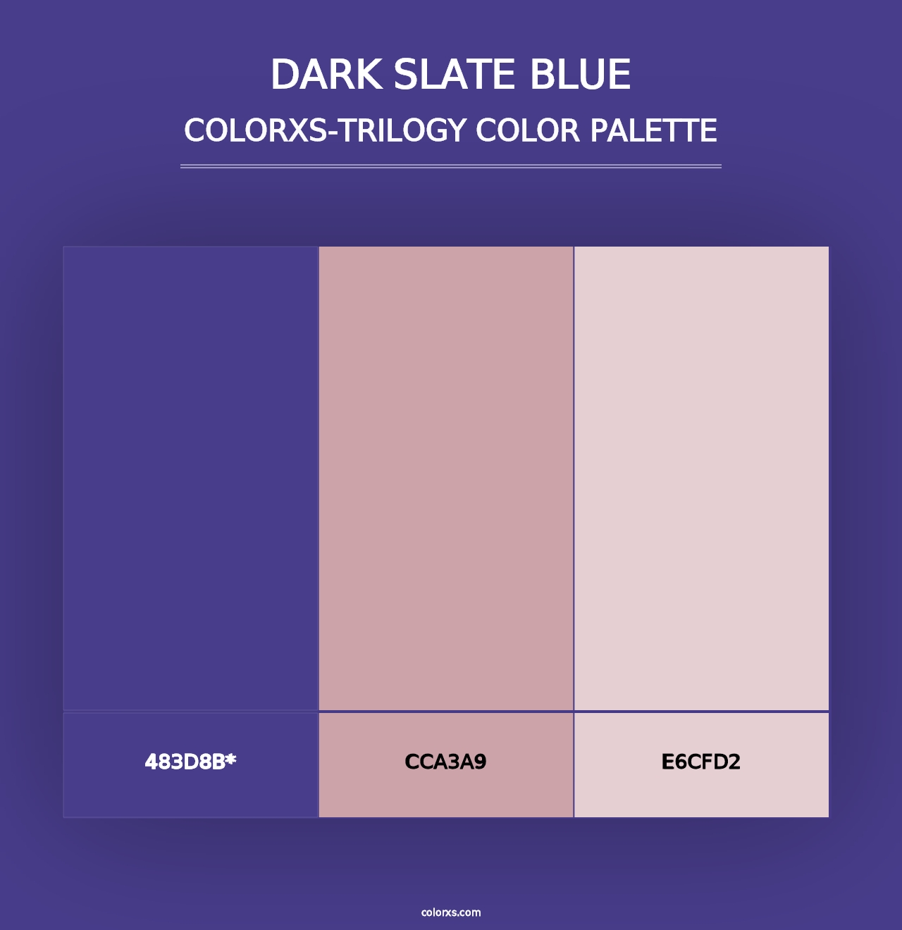 Dark Slate Blue - Colorxs Trilogy Palette