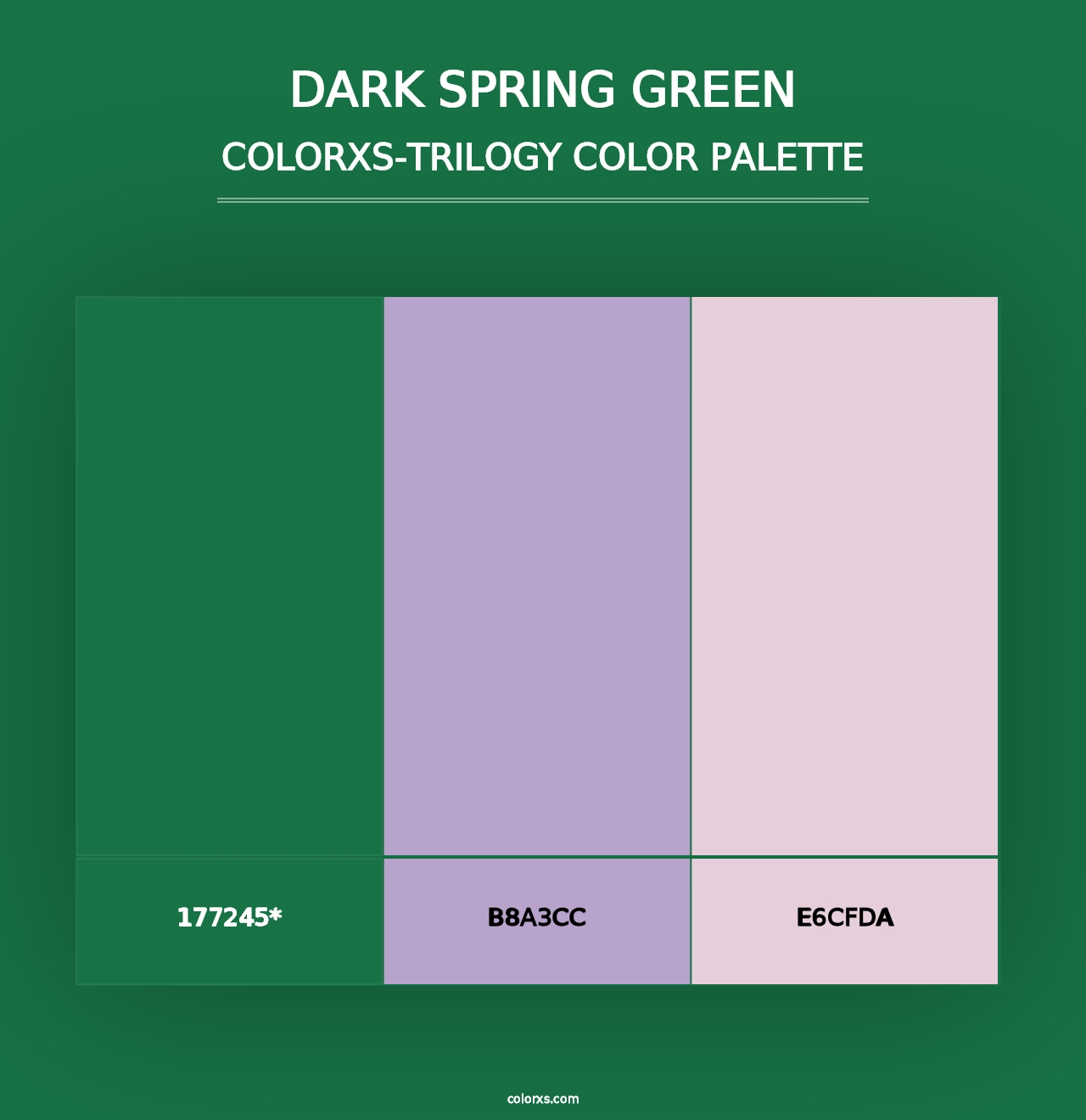 Dark Spring Green - Colorxs Trilogy Palette