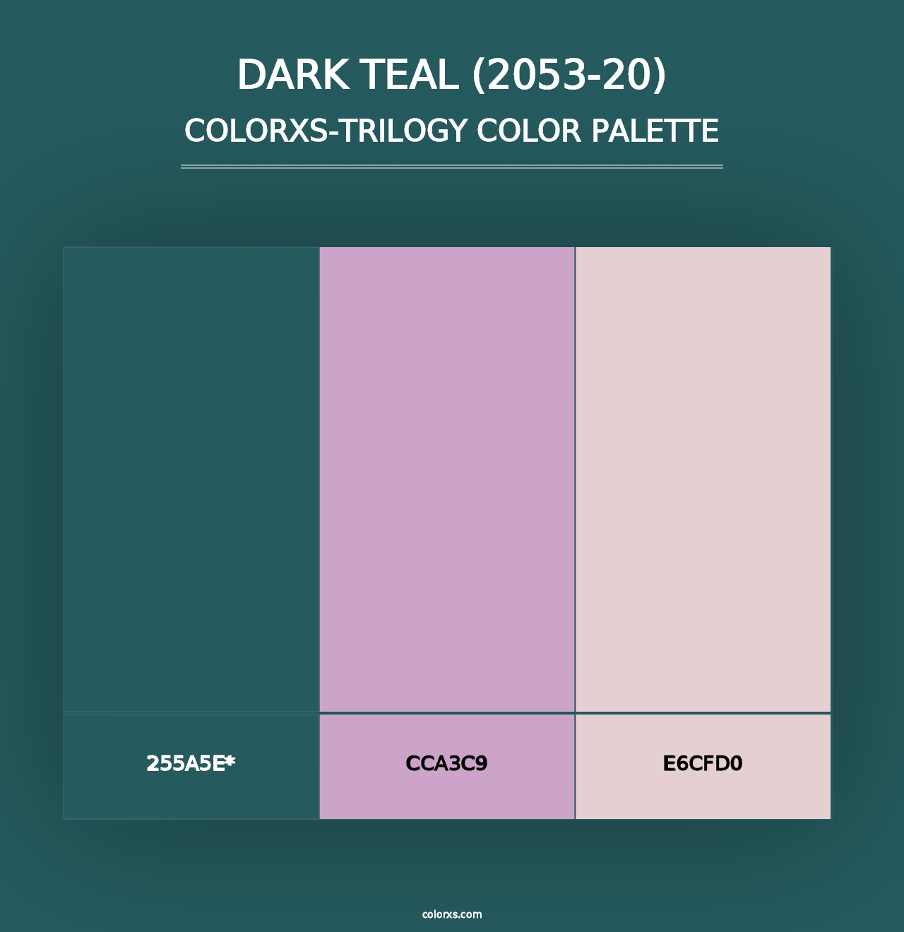 Dark Teal (2053-20) - Colorxs Trilogy Palette