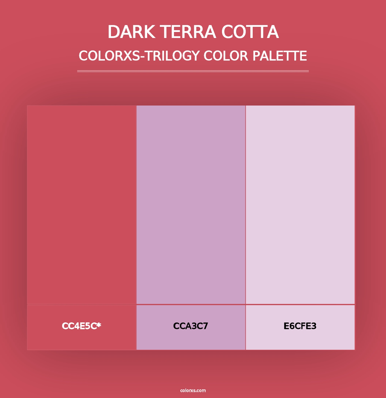 Dark Terra Cotta - Colorxs Trilogy Palette