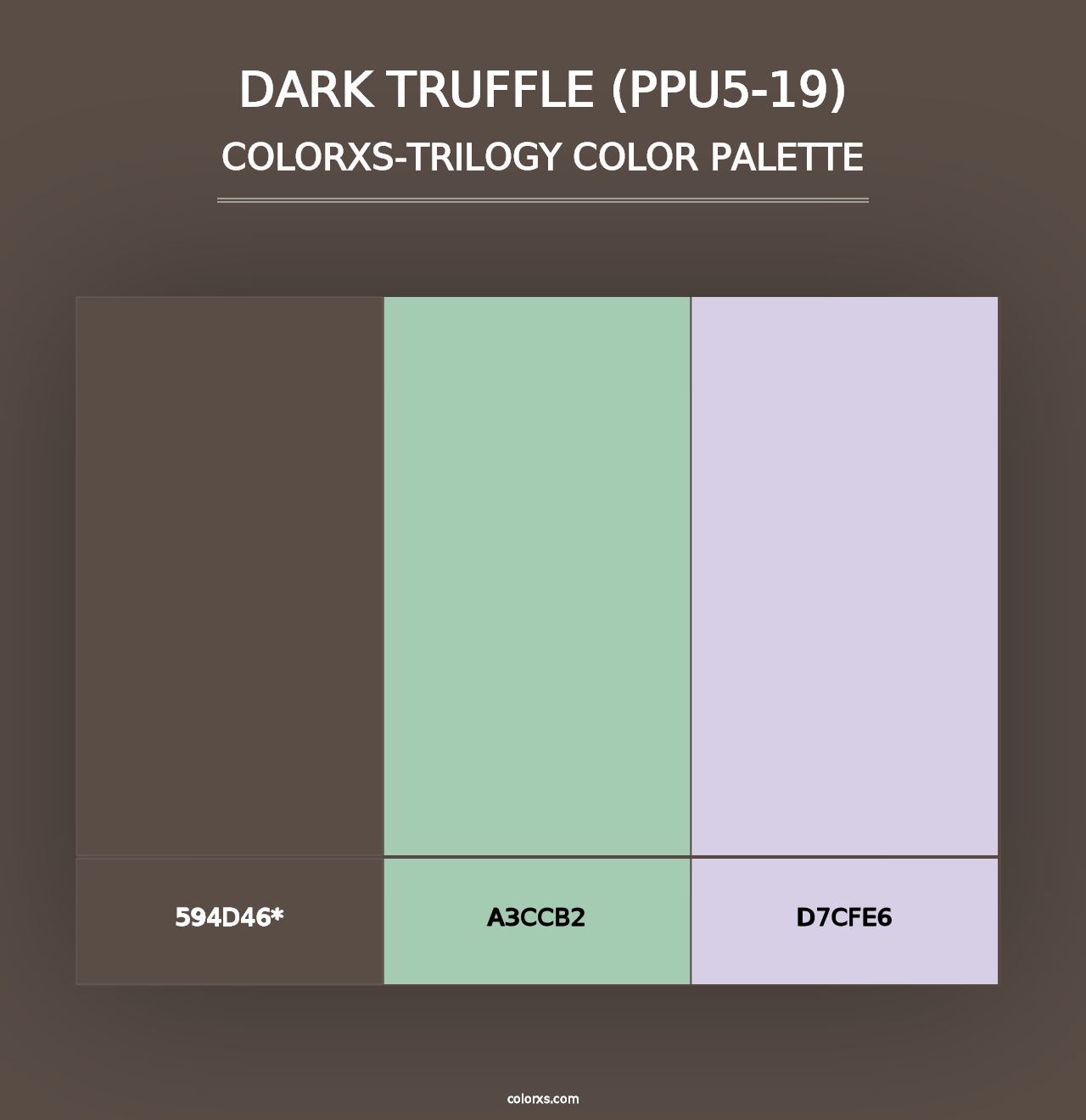 Dark Truffle (PPU5-19) - Colorxs Trilogy Palette