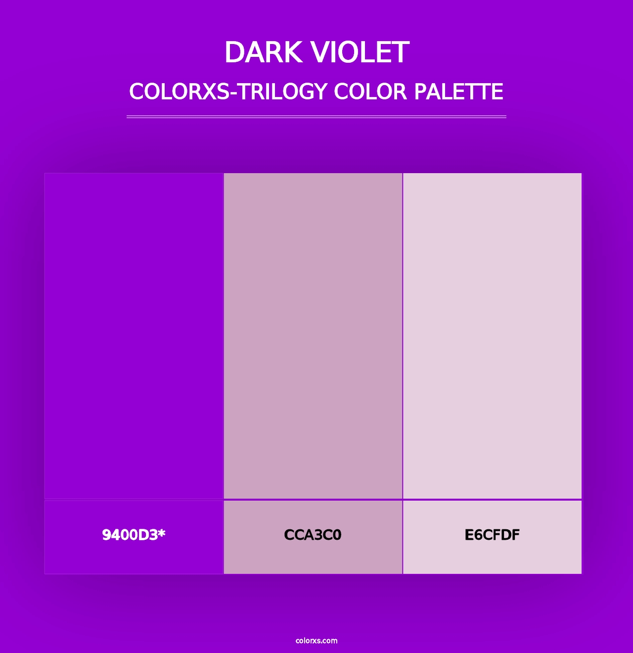 Dark Violet - Colorxs Trilogy Palette