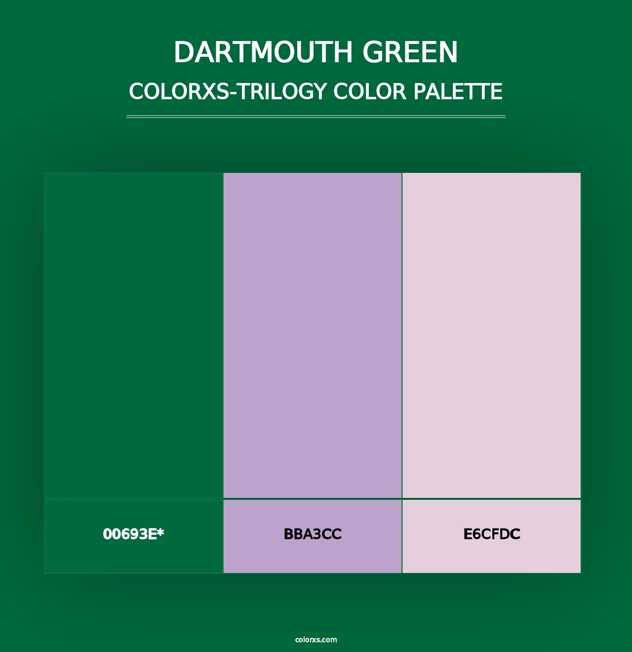 Dartmouth Green - Colorxs Trilogy Palette