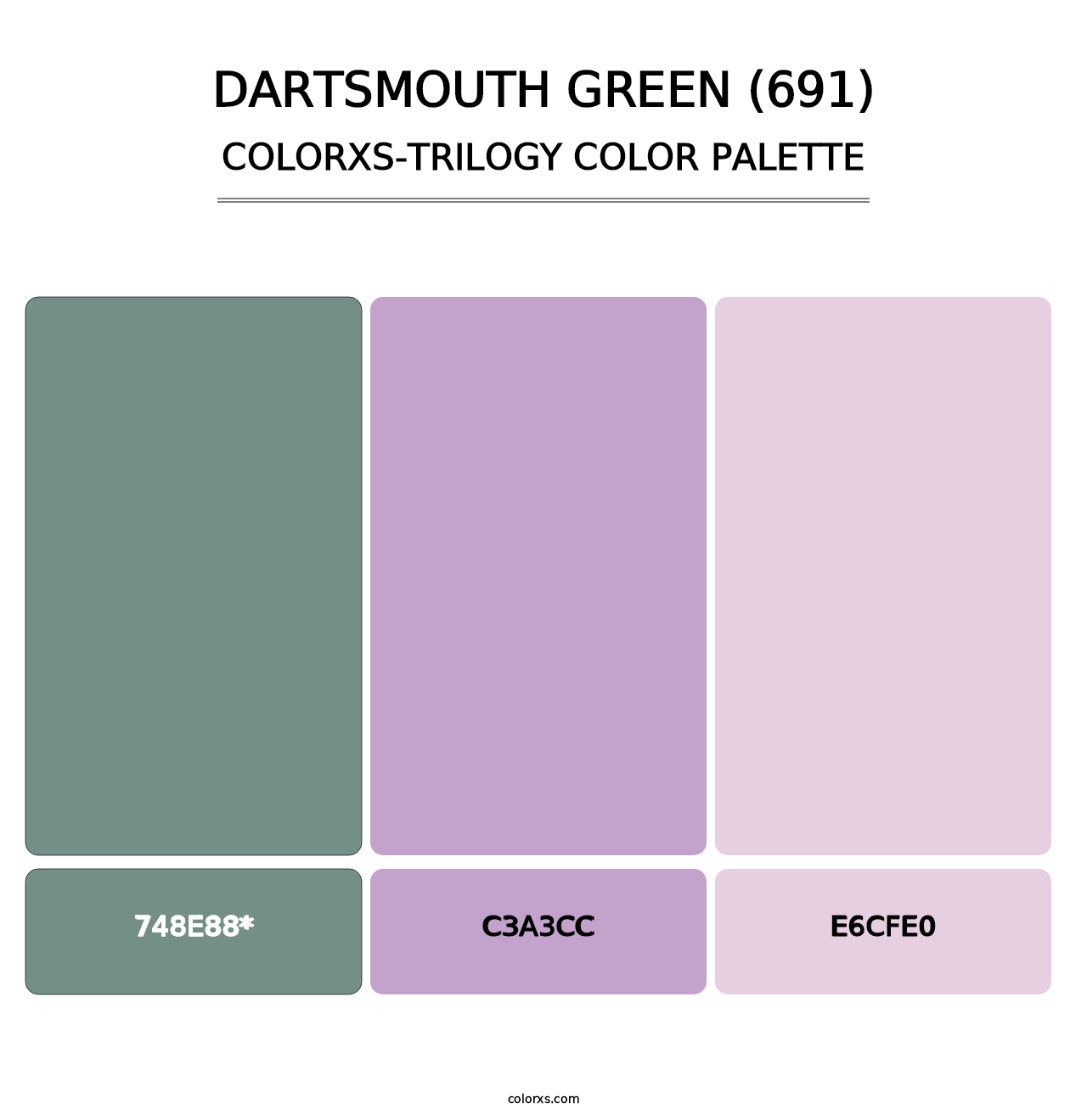 Dartsmouth Green (691) - Colorxs Trilogy Palette