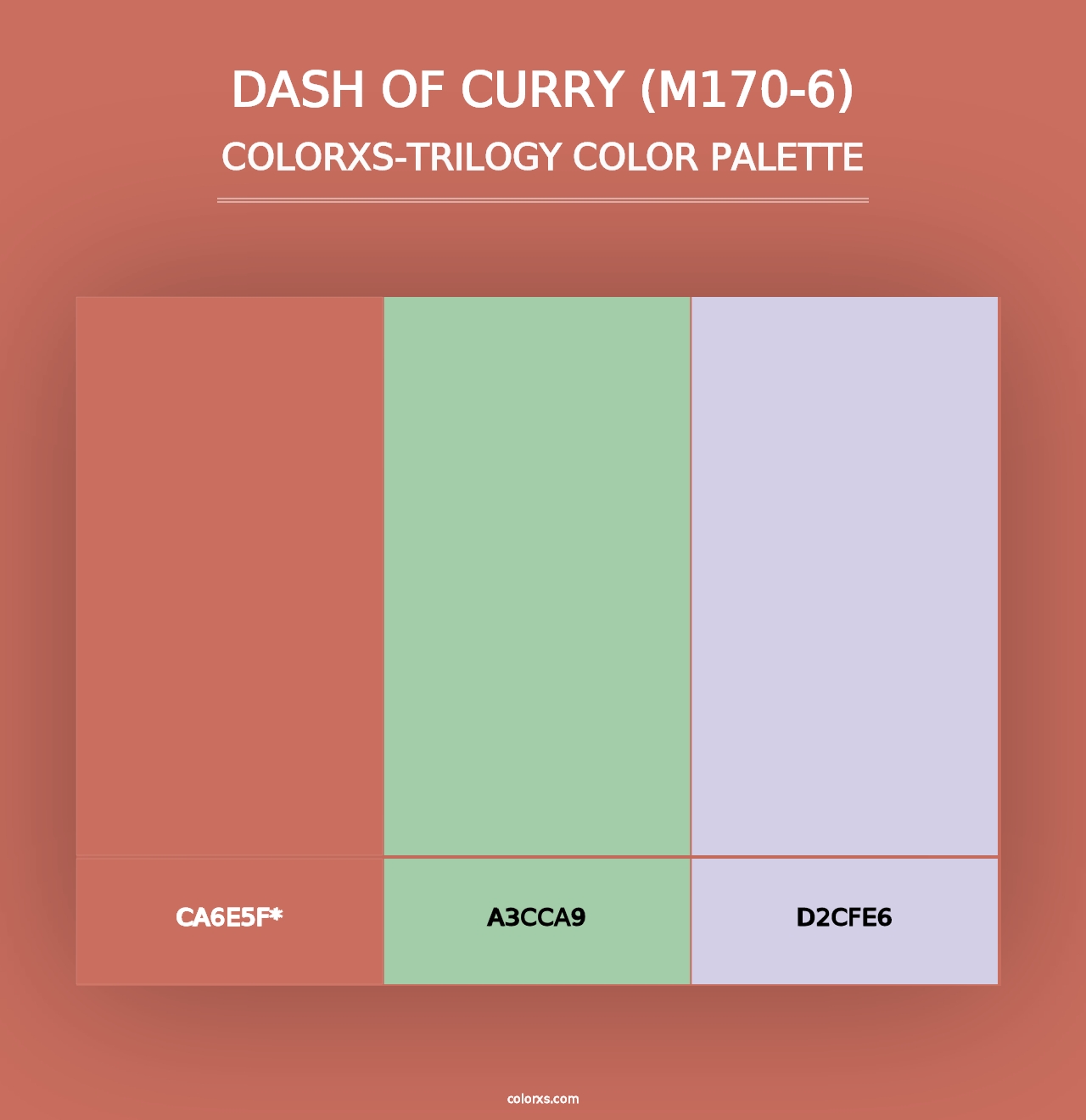 Dash Of Curry (M170-6) - Colorxs Trilogy Palette