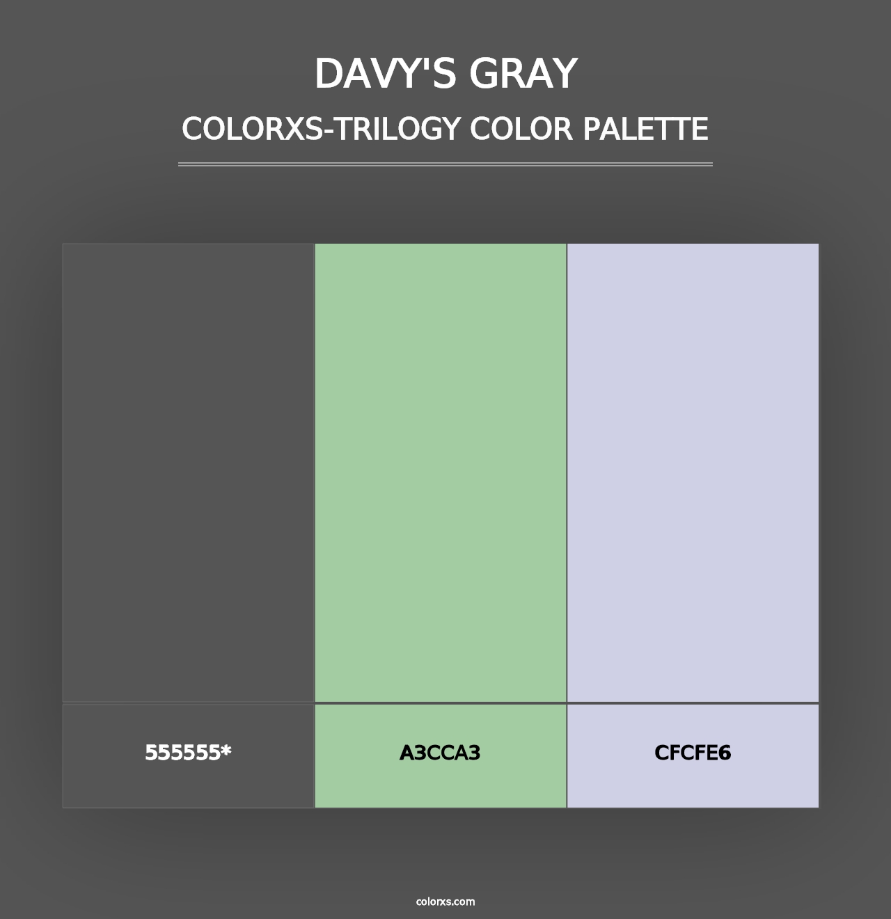 Davy's gray - Colorxs Trilogy Palette