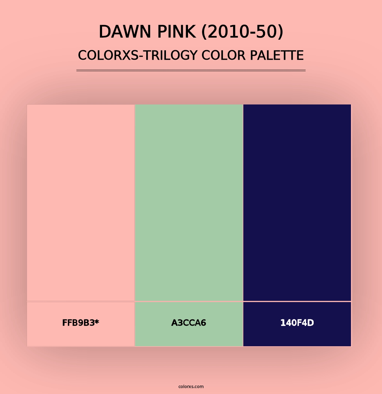 Dawn Pink (2010-50) - Colorxs Trilogy Palette