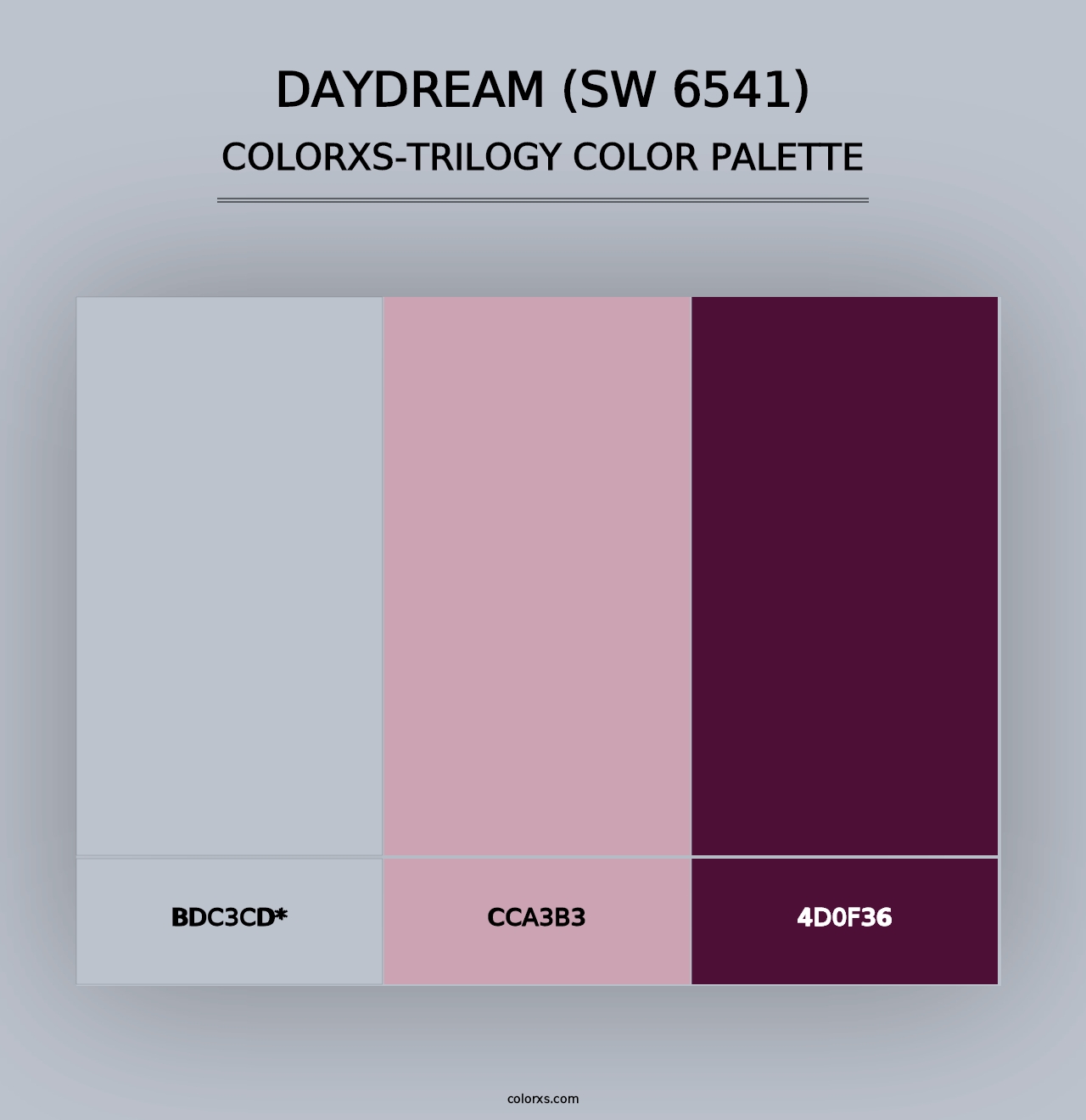 Daydream (SW 6541) - Colorxs Trilogy Palette