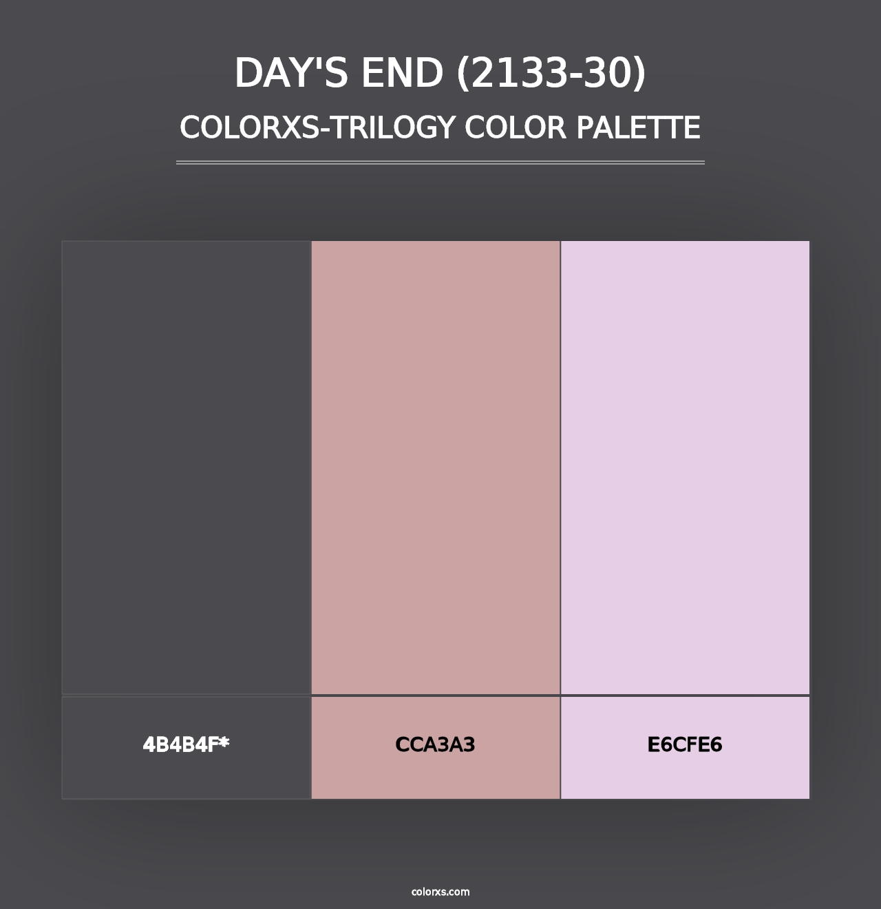 Day's End (2133-30) - Colorxs Trilogy Palette