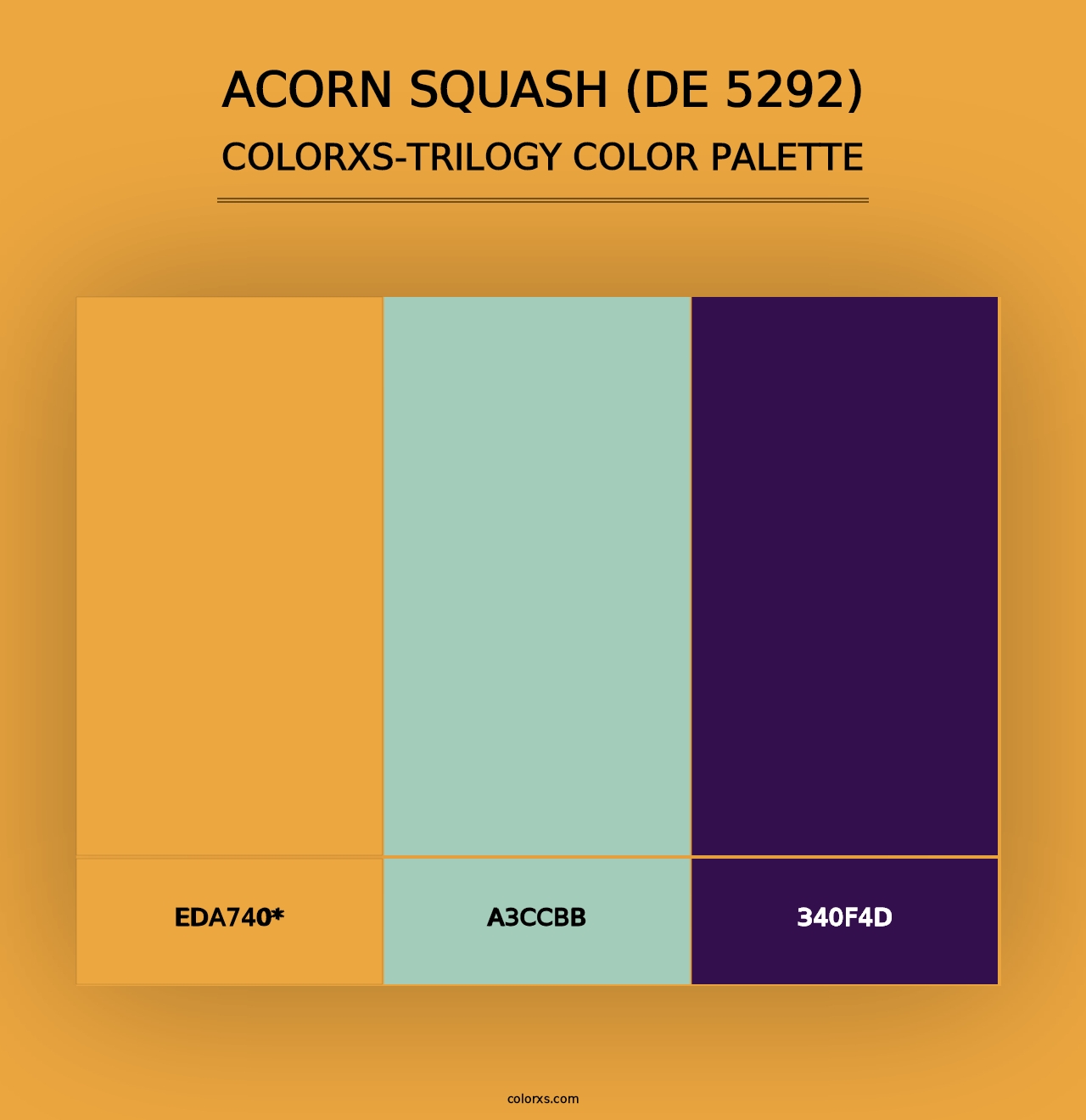 Acorn Squash (DE 5292) - Colorxs Trilogy Palette