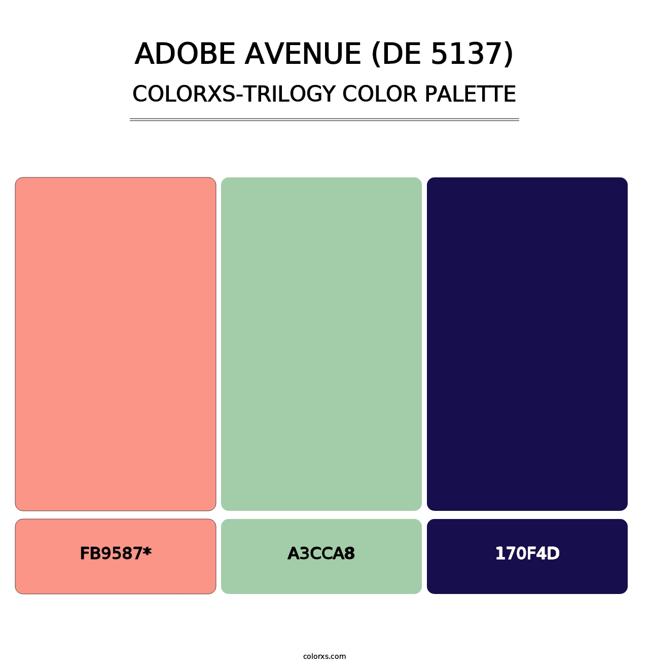 Adobe Avenue (DE 5137) - Colorxs Trilogy Palette