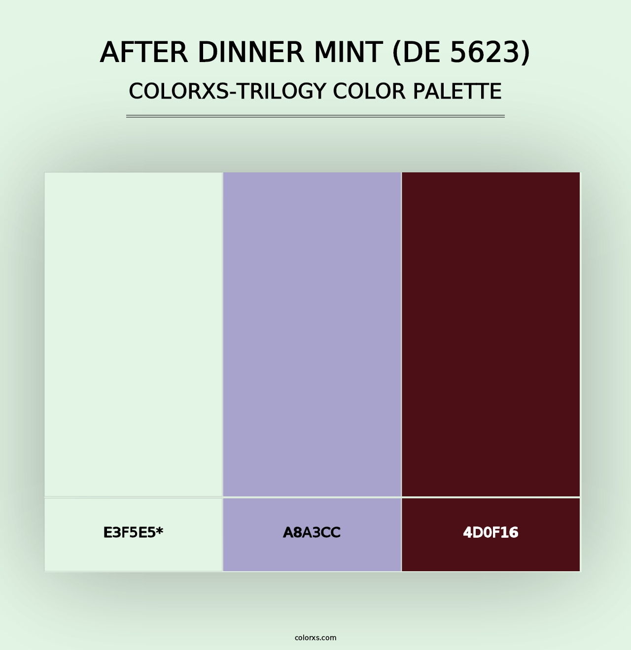 After Dinner Mint (DE 5623) - Colorxs Trilogy Palette