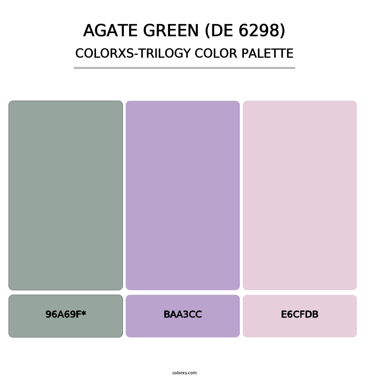 Agate Green (DE 6298) - Colorxs Trilogy Palette