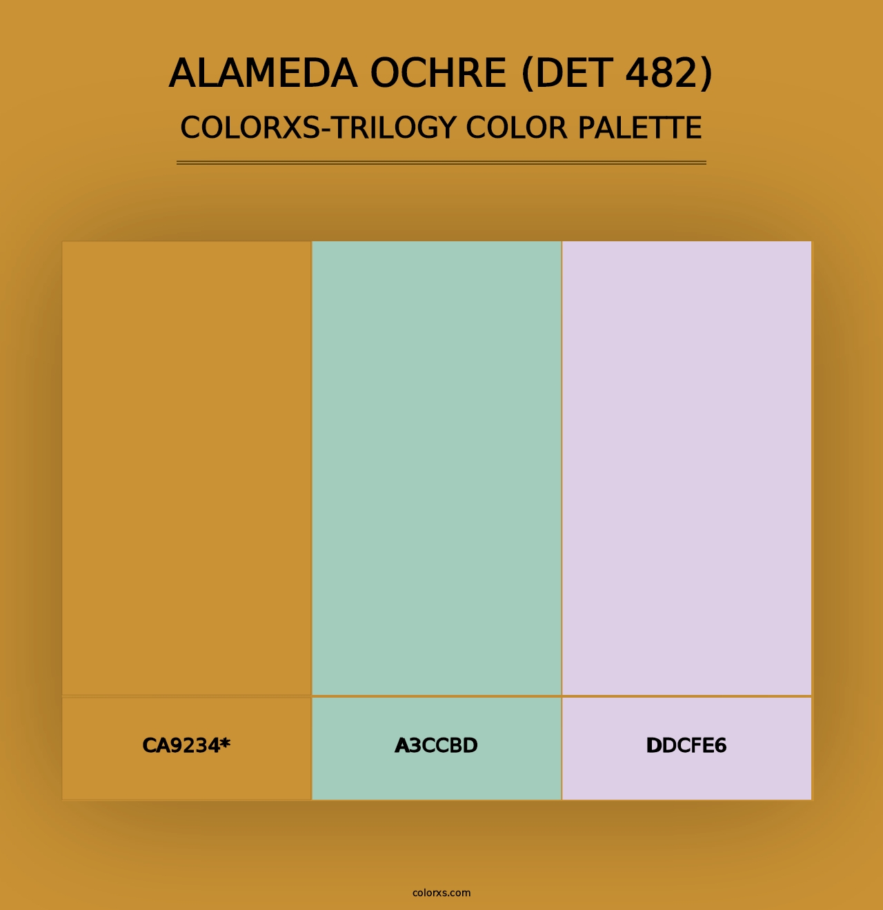 Alameda Ochre (DET 482) - Colorxs Trilogy Palette