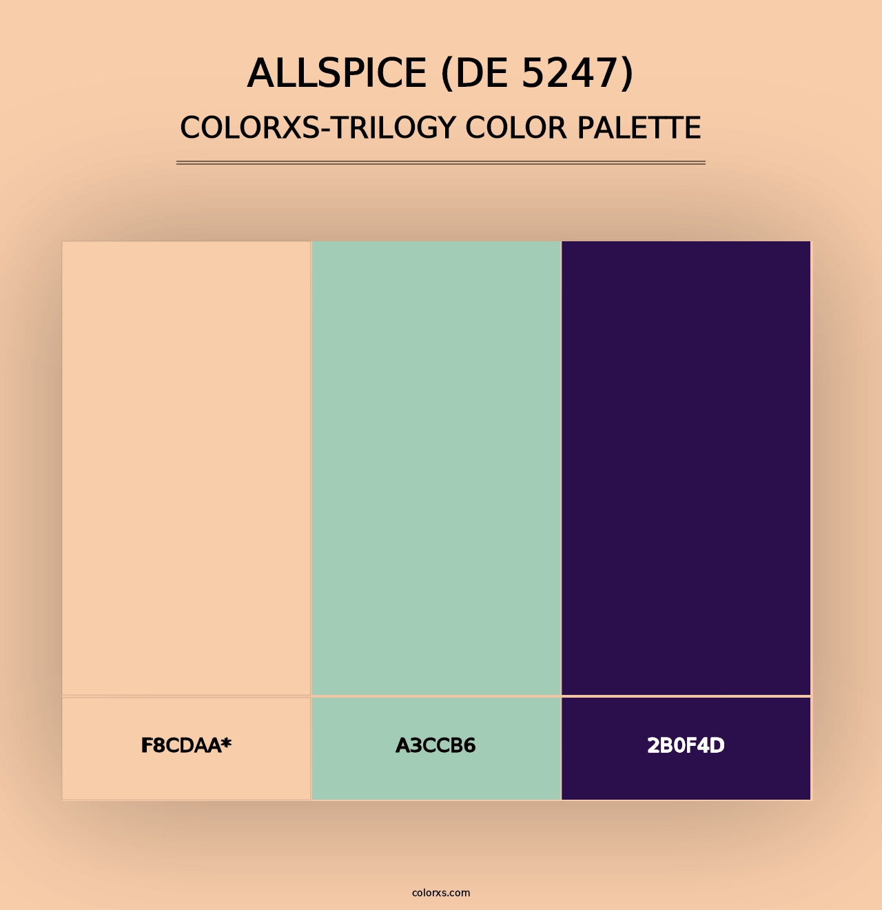 Allspice (DE 5247) - Colorxs Trilogy Palette