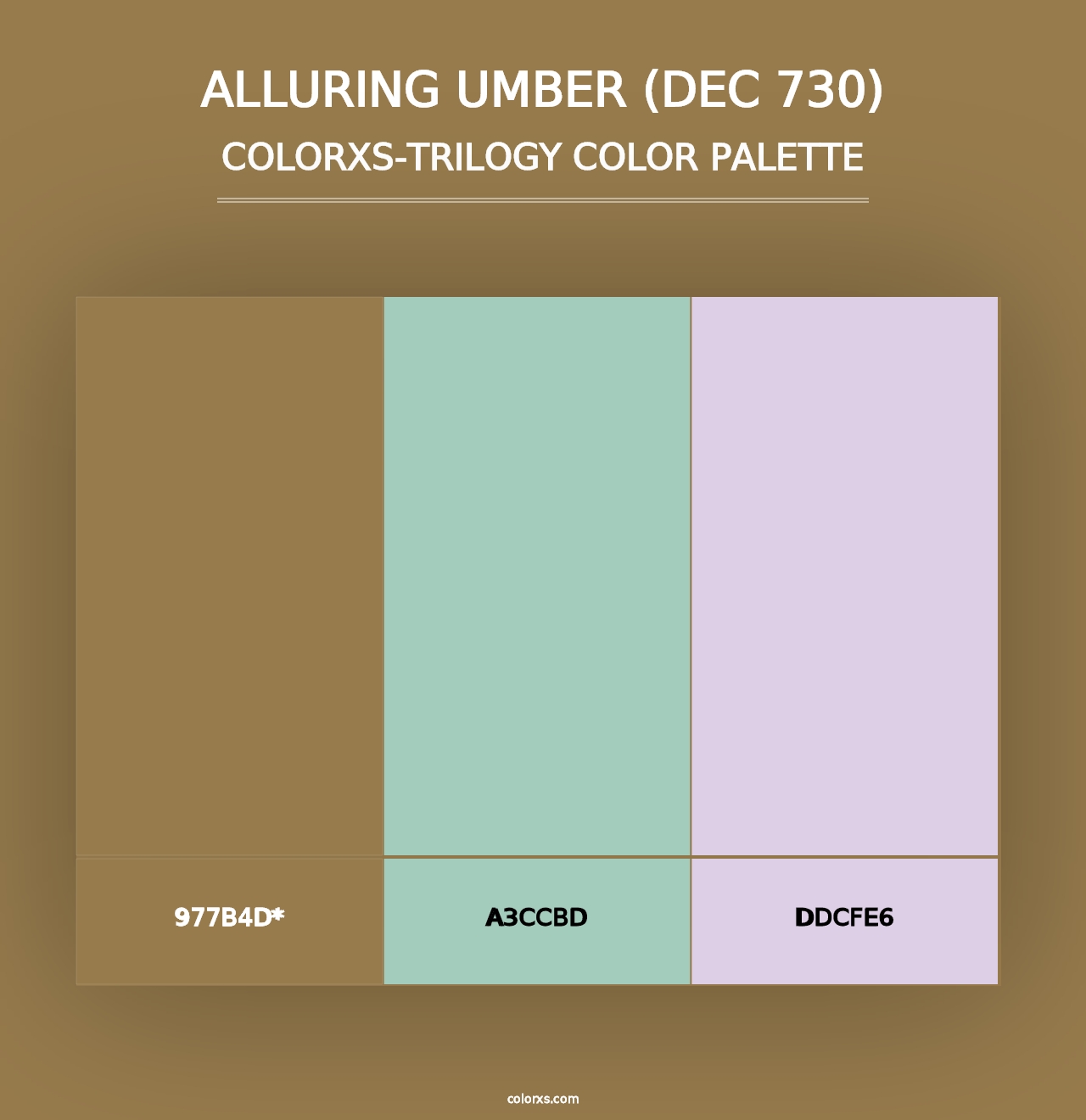 Alluring Umber (DEC 730) - Colorxs Trilogy Palette