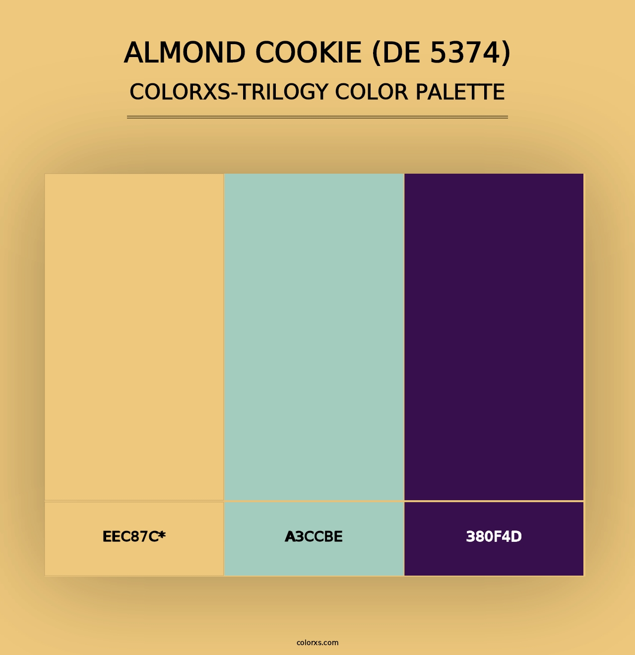 Almond Cookie (DE 5374) - Colorxs Trilogy Palette